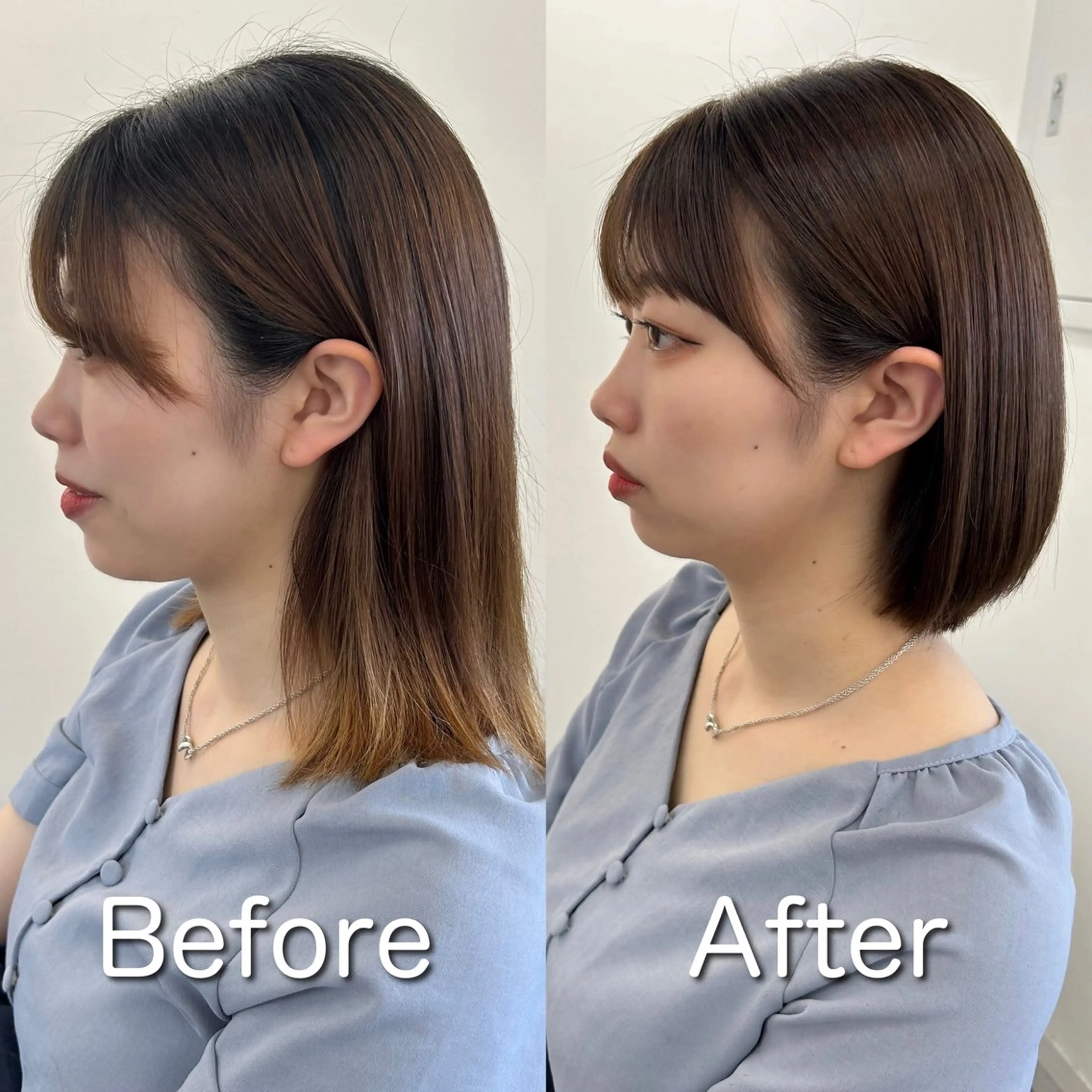 ミディアム 顔周りカット カット ❤️ショートカット ・顔周りカット❤️のヘアスタイル