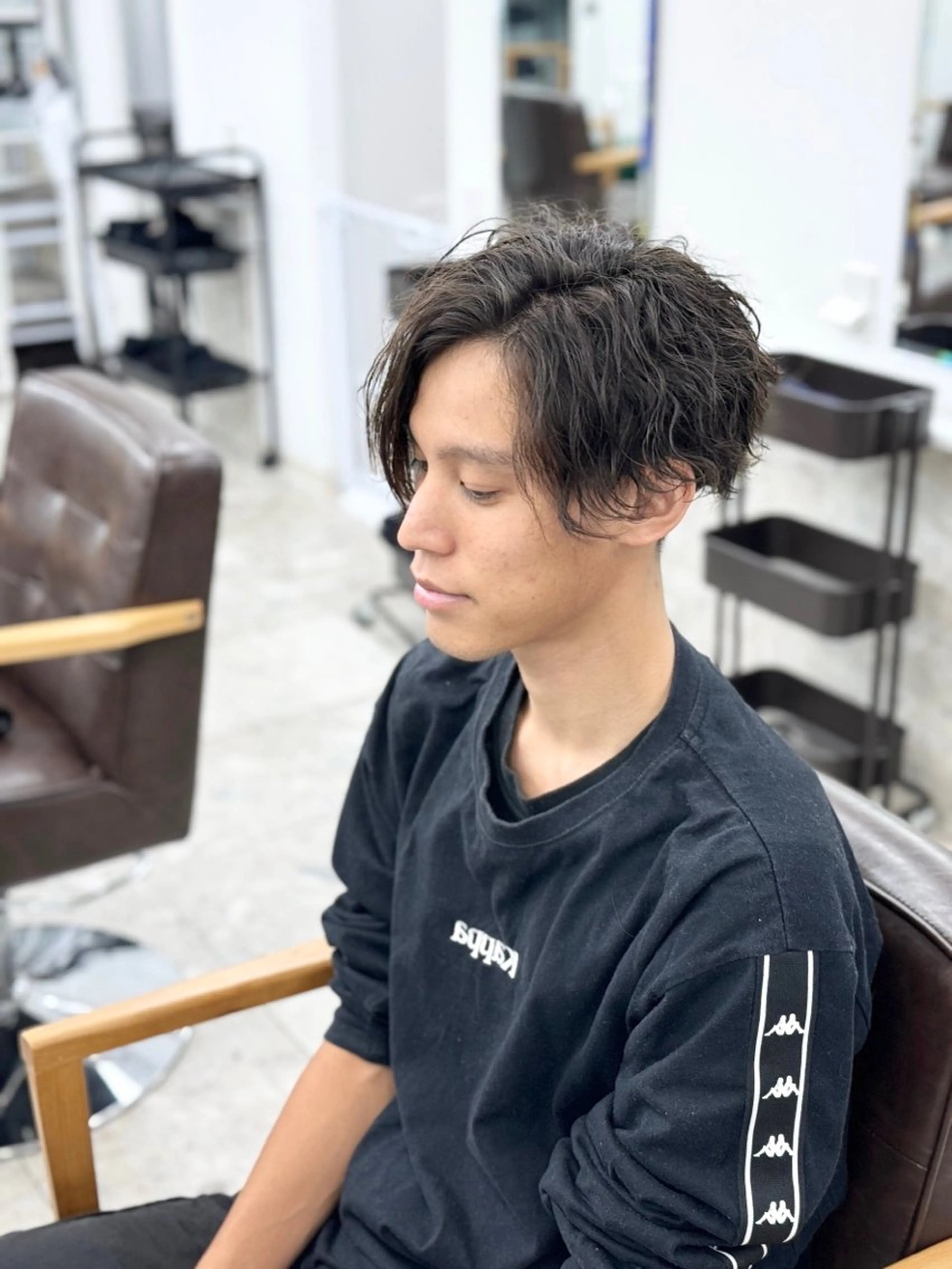 パーマ メンズ カラー特化サロン プロデュース相武台前のヘアスタイル