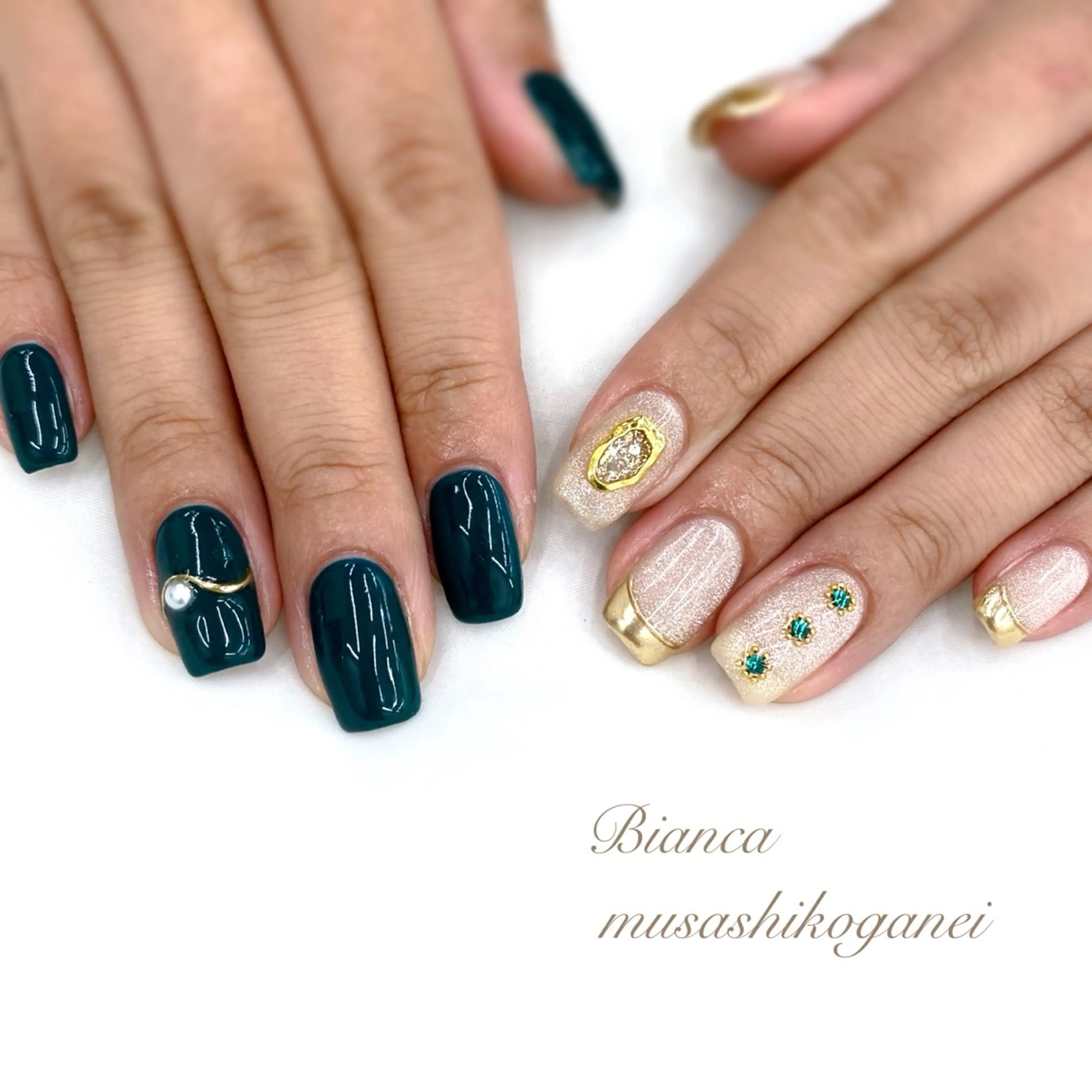 ネイル ハンドネイル Bianca 武蔵小金井　しぎはらのネイルデザイン