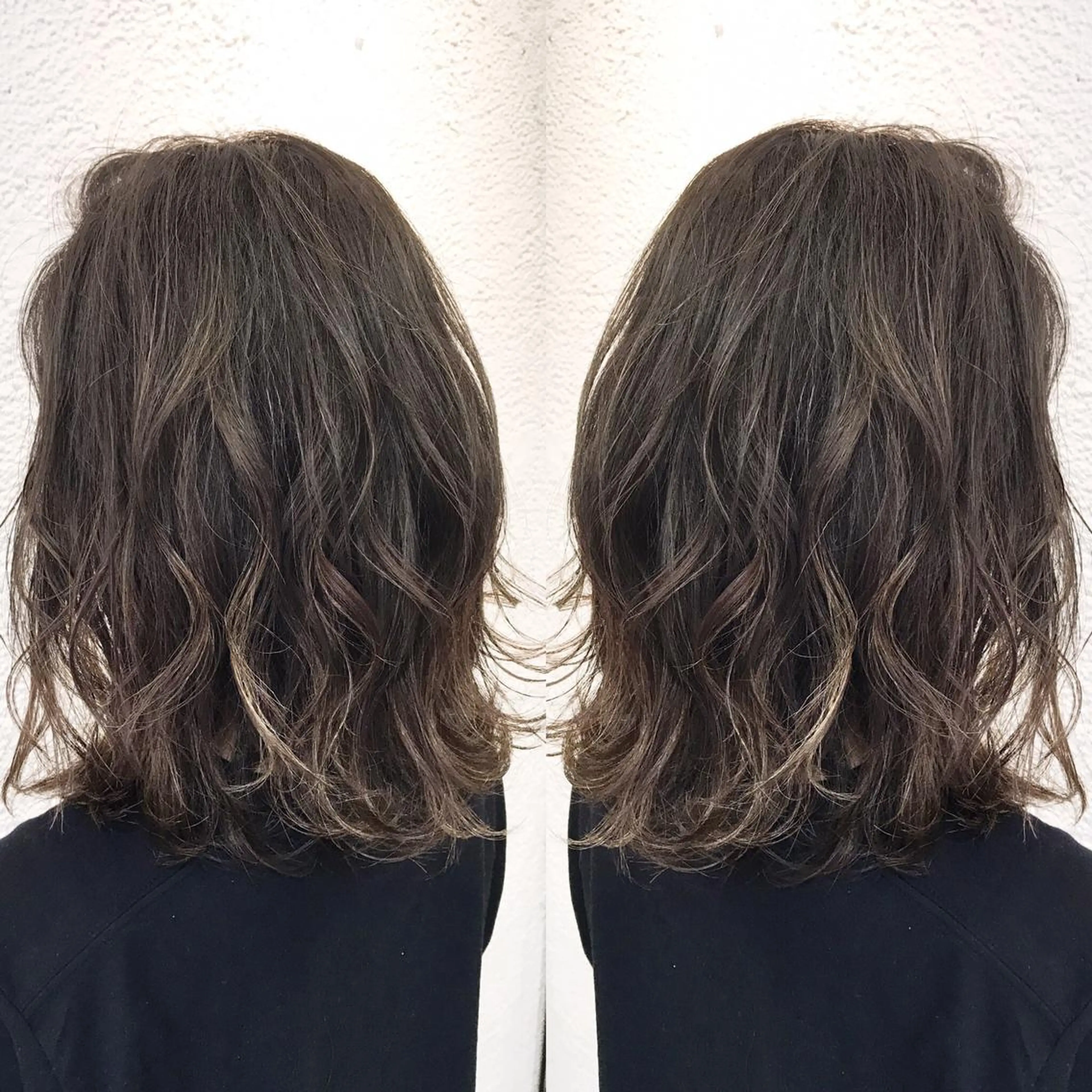 ミディアム カラー シールエクステ⭐️ オオミタクヤのヘアスタイル