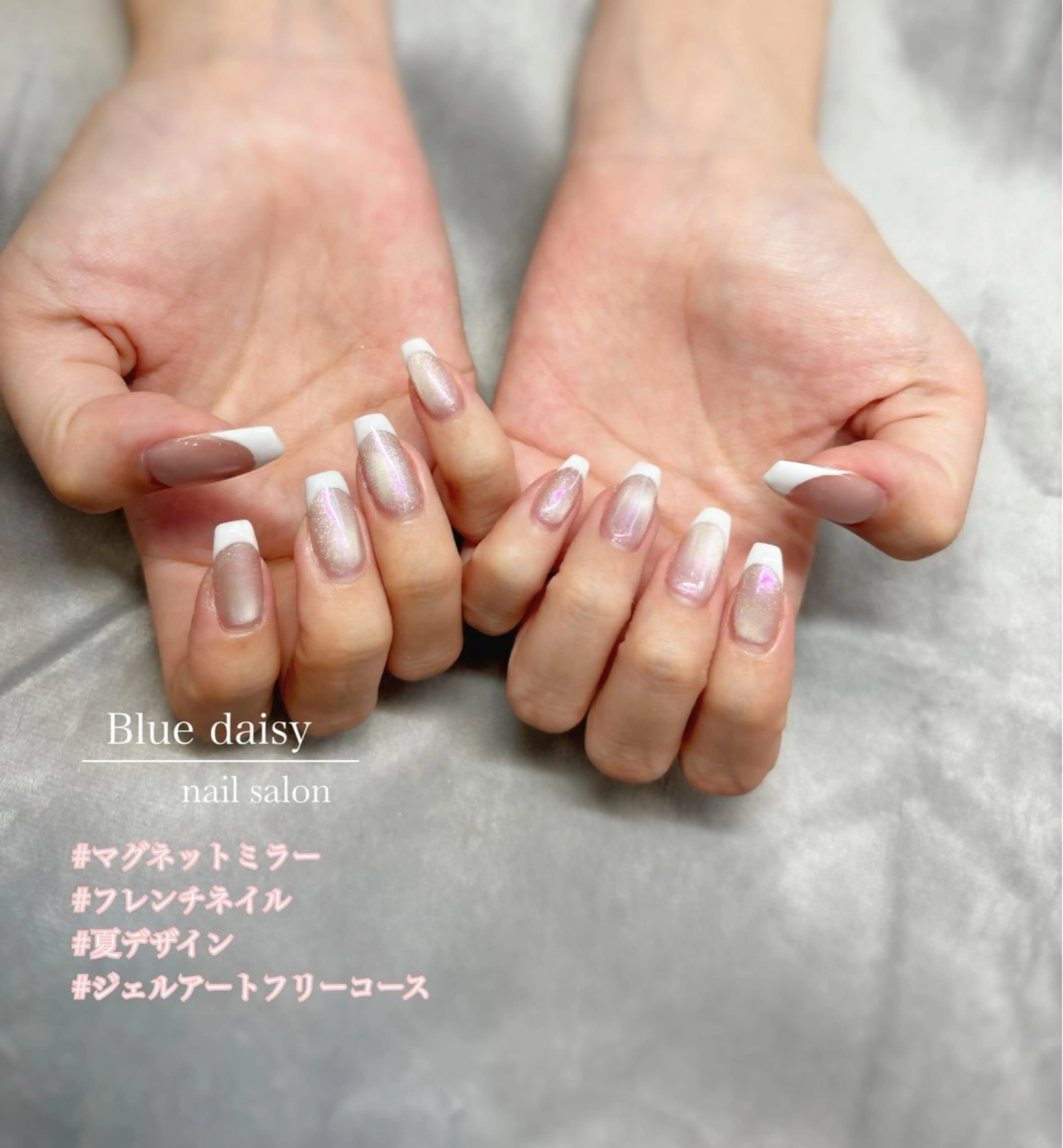 ネイル ジェルネイル マグネットネイル ミラーネイル 持ち込み パラジェル ハンドネイル Blue　daisy　栄本店 【ブルーデイジー】所属・Blue daisy 栄本店のネイルデザイン
