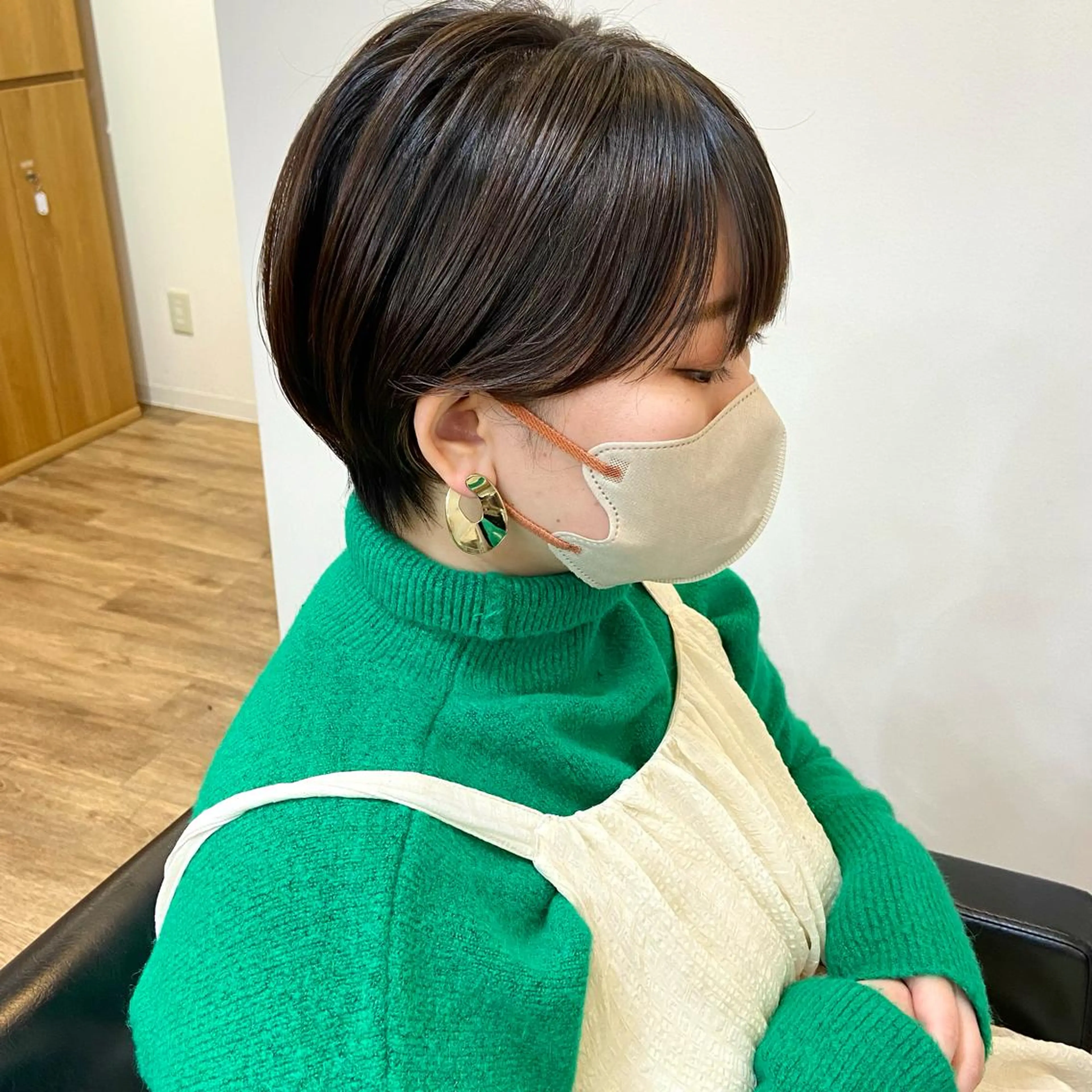 ショート ボブ ハイライト 髪質改善 ショートヘア mai 🥀 パーマモデル募集🌀のヘアスタイル