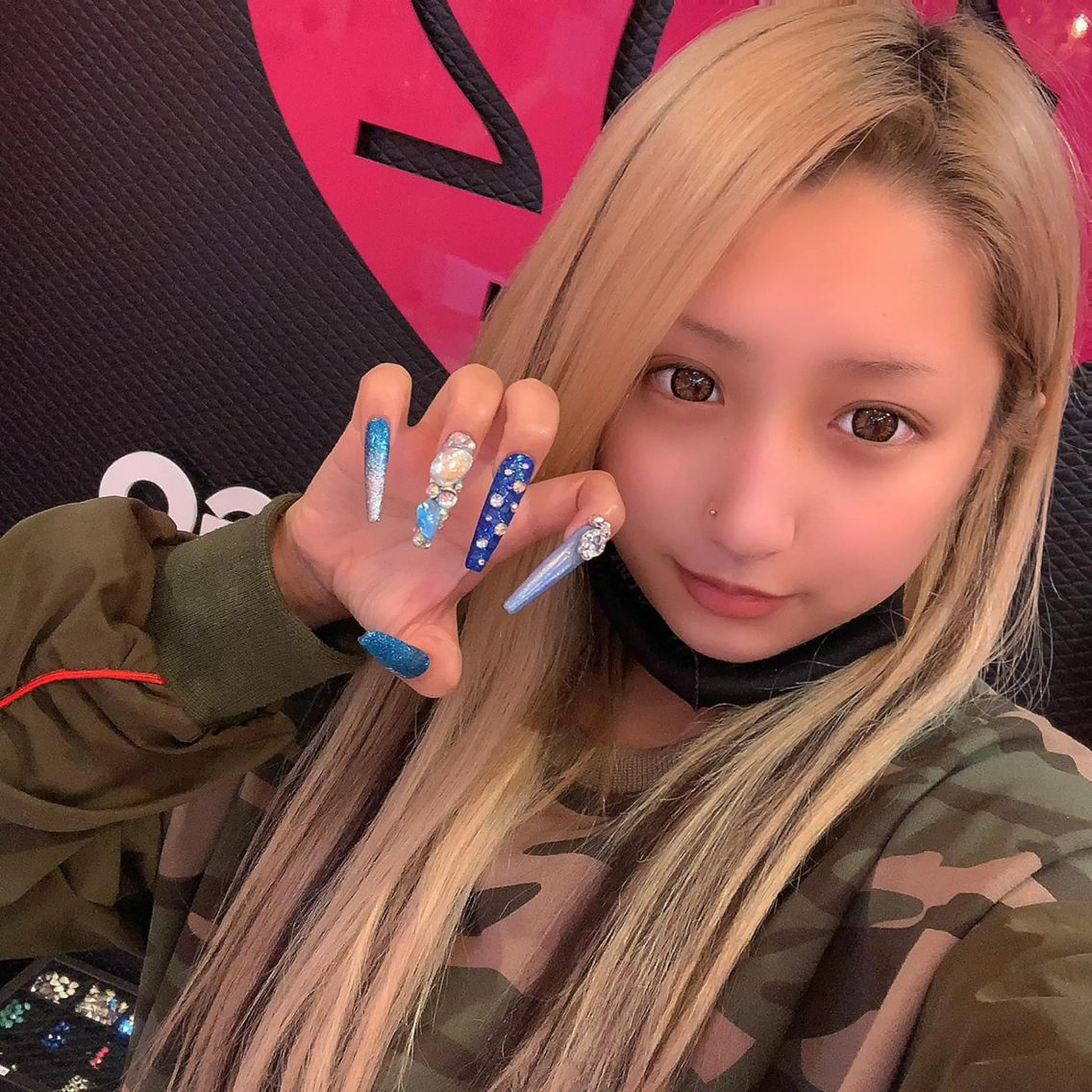 ロング カラー メンズ キッズ ネイル NAILSGOGO shibuyaのネイルデザイン