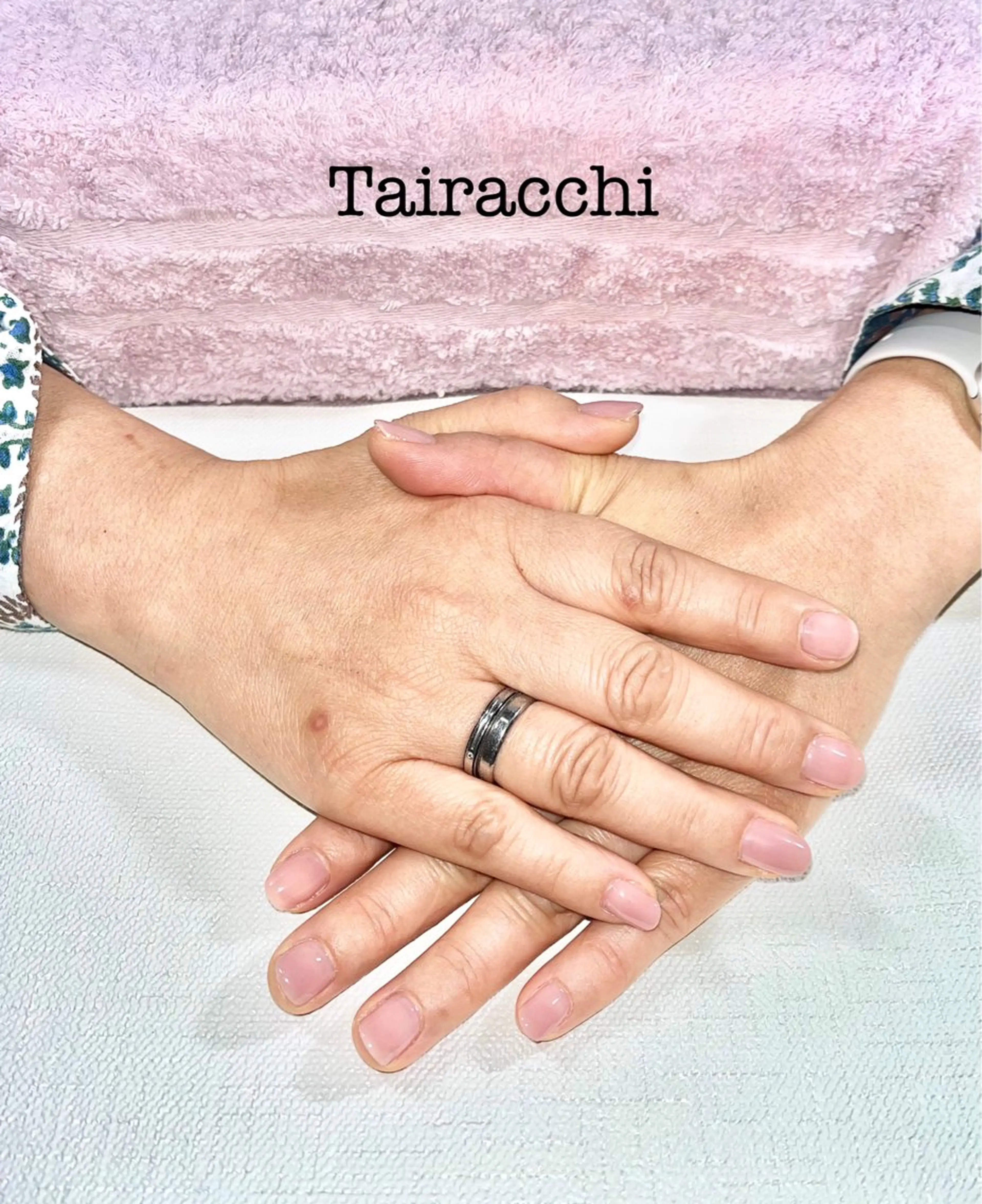 ネイル ピンク ショートネイル ハンドネイル Tairacchi ﾀｲﾗｯﾁのネイルデザイン