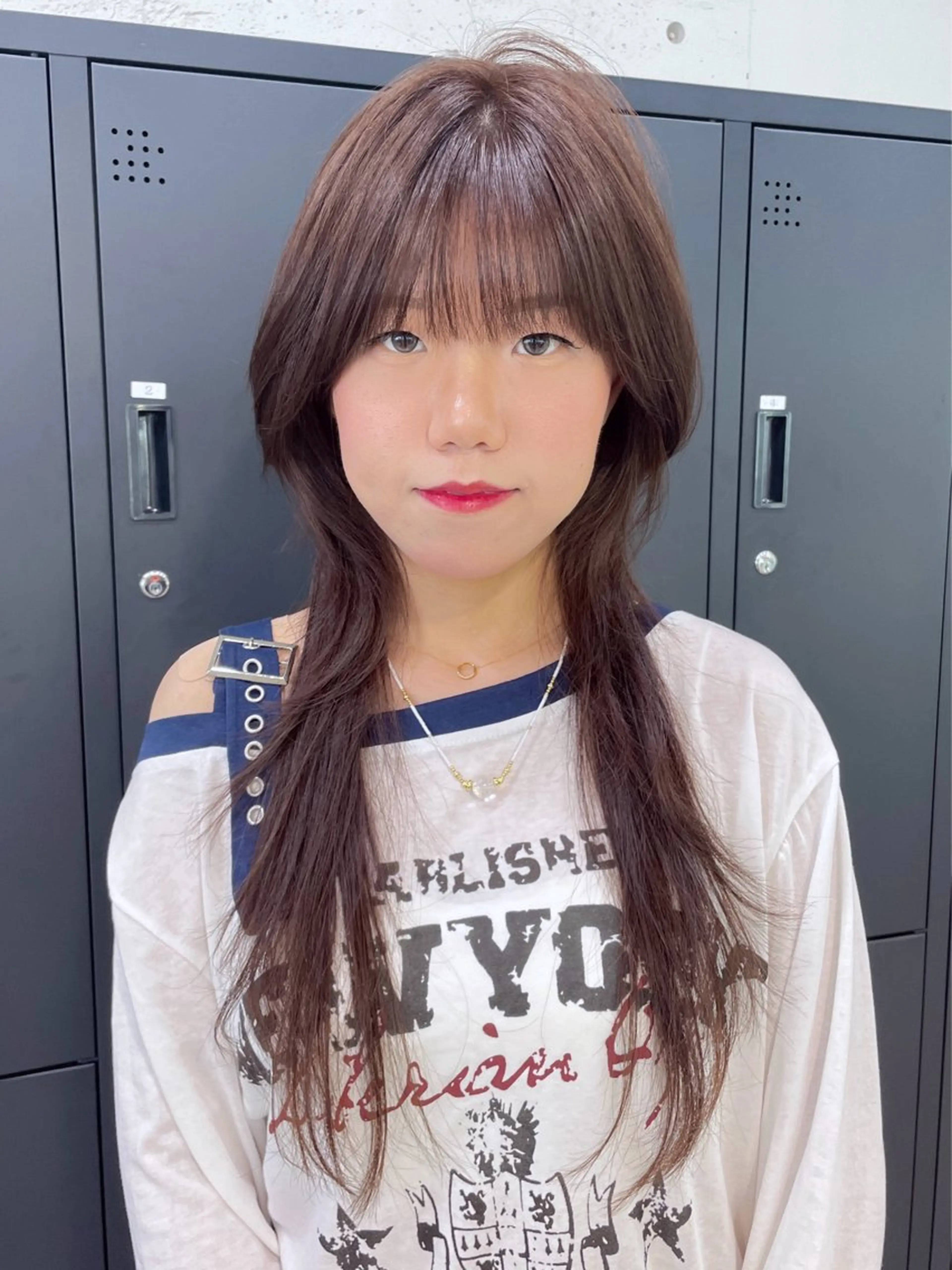 ロング カラー カット ヘアカラー yu-kaハッシュ カット/韓国レイヤーのヘアスタイル