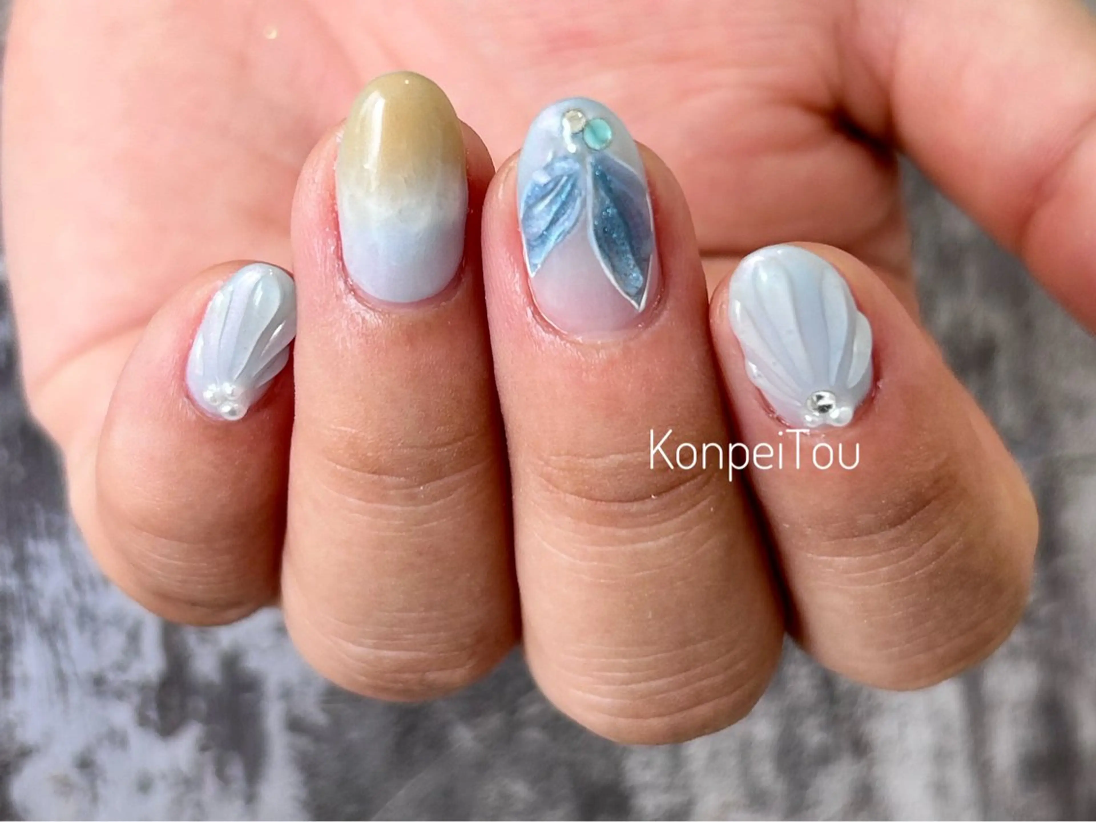 ネイル ハンドネイル おうちのネイルサロン　konpeiTou〜こんぺいとう〜所属・おうちのネイルサロン KonpeiTouのネイルデザイン