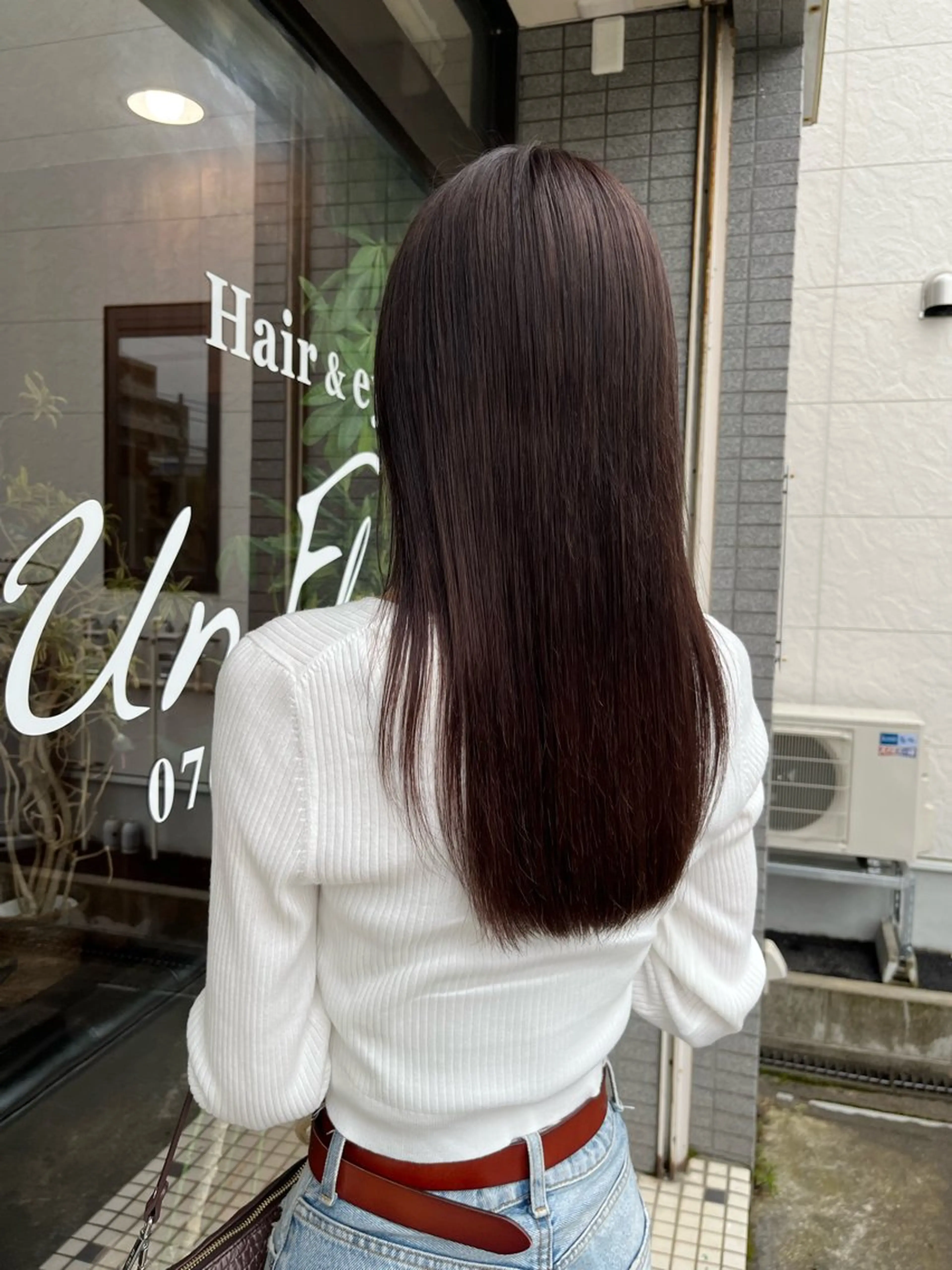セミロング ヘアカラー Un Fleur所属・立野 希沙のヘアスタイル