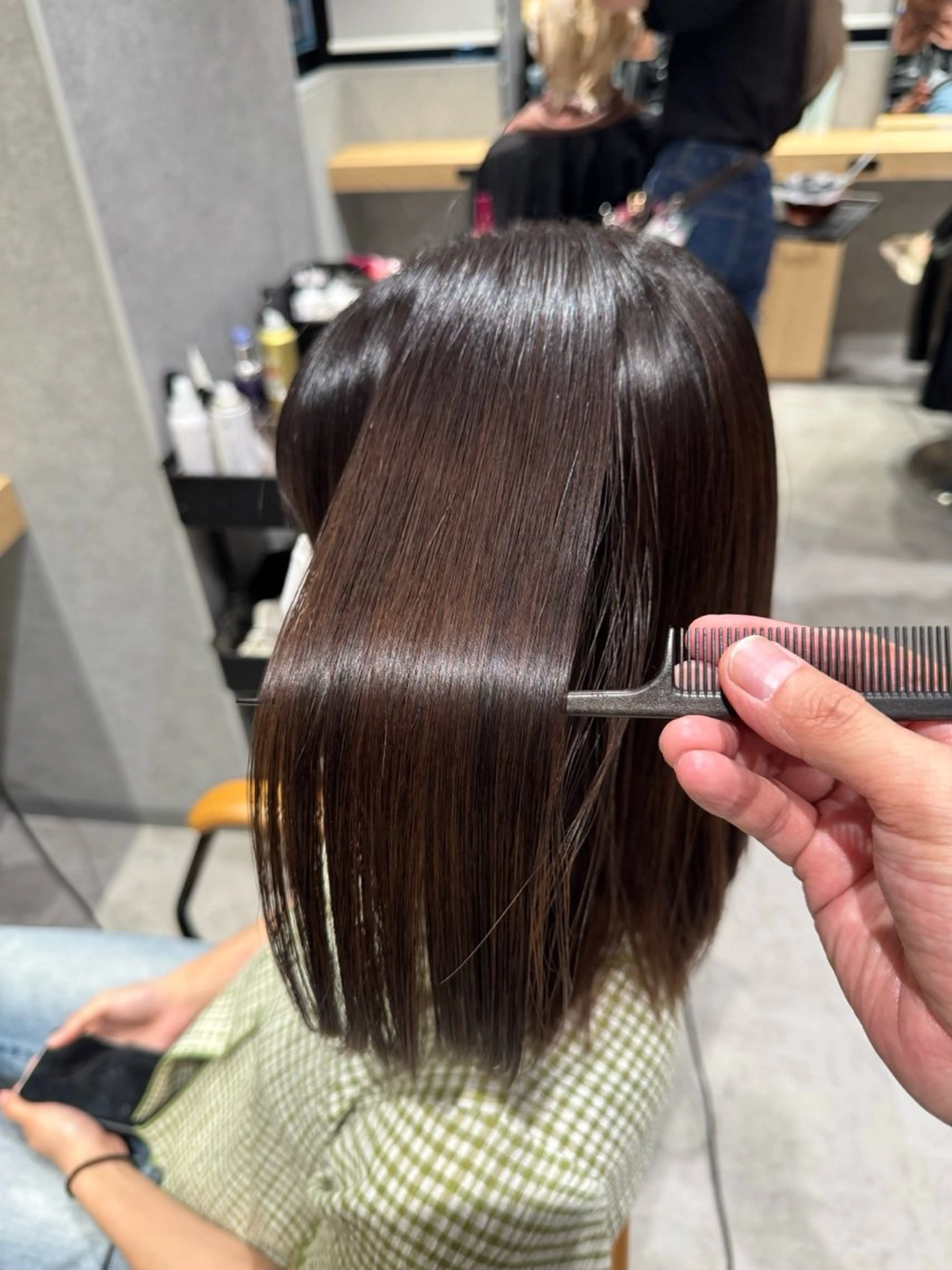 ミディアム ヘアカラー 青木 あいかのヘアスタイル