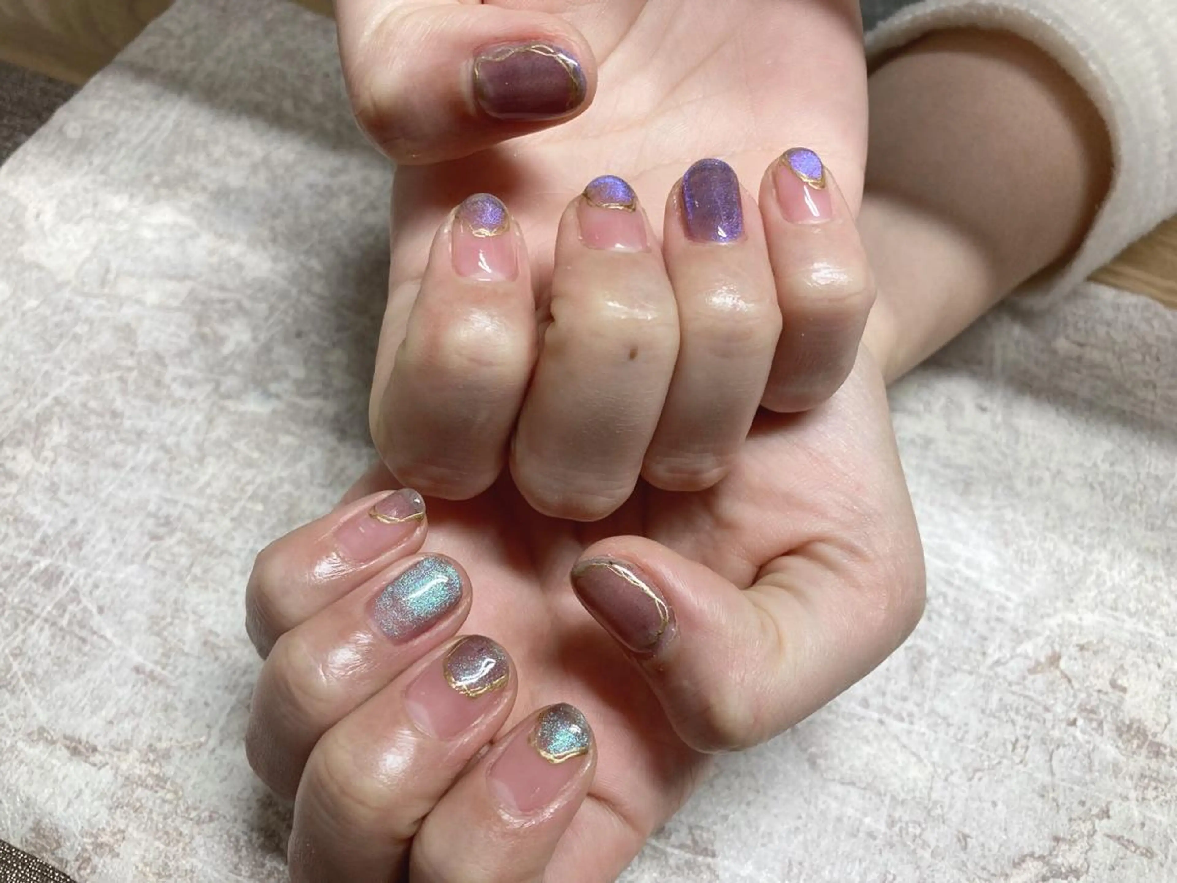 ネイル フットネイル ジェルネイル 韓国ネイル マグネットネイル ミラーネイル ハンドネイル Mogu nail 二子玉川のネイルデザイン