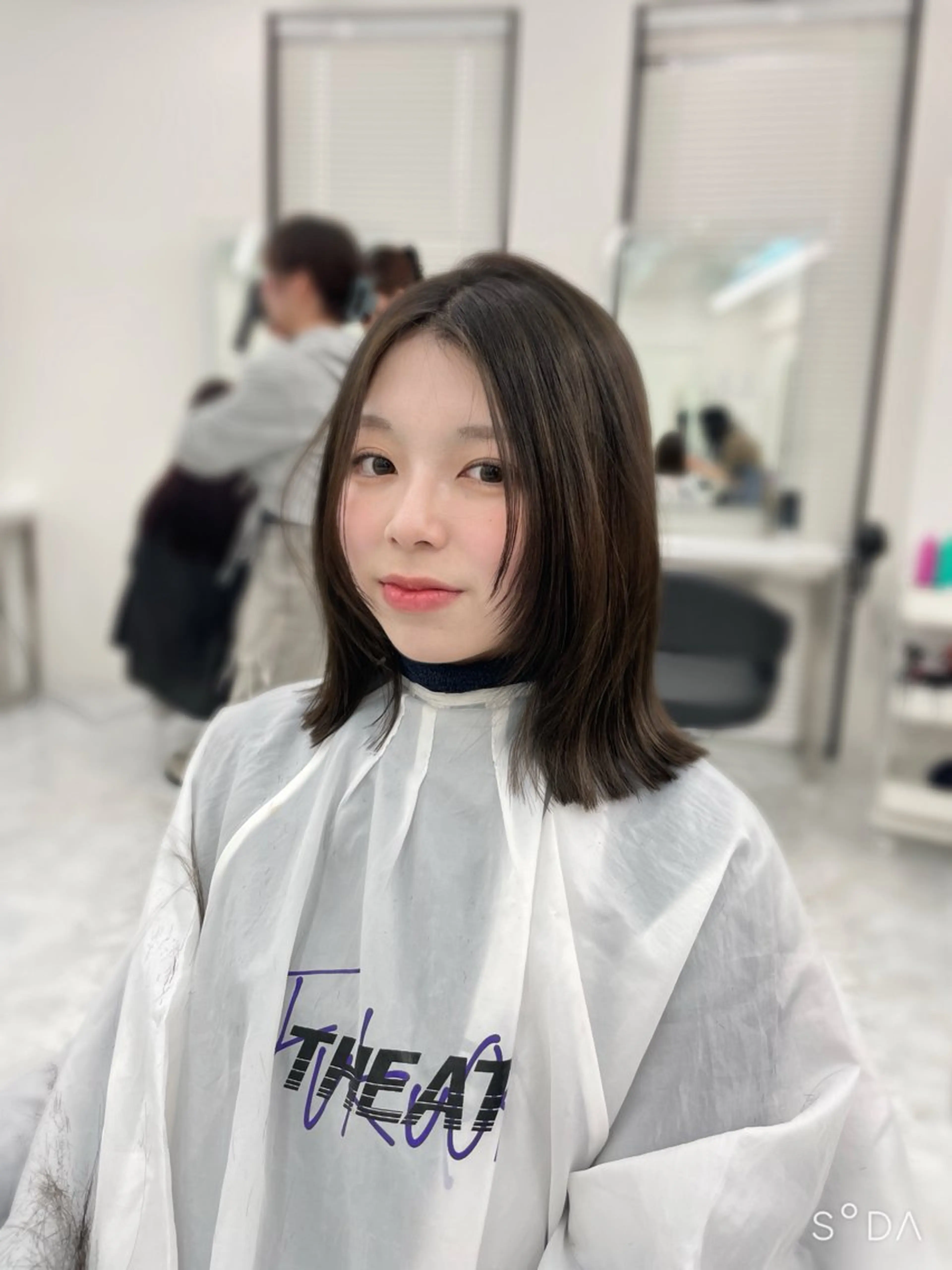 ミディアム カット MOE 福岡韓国ヘア✧︎のヘアスタイル