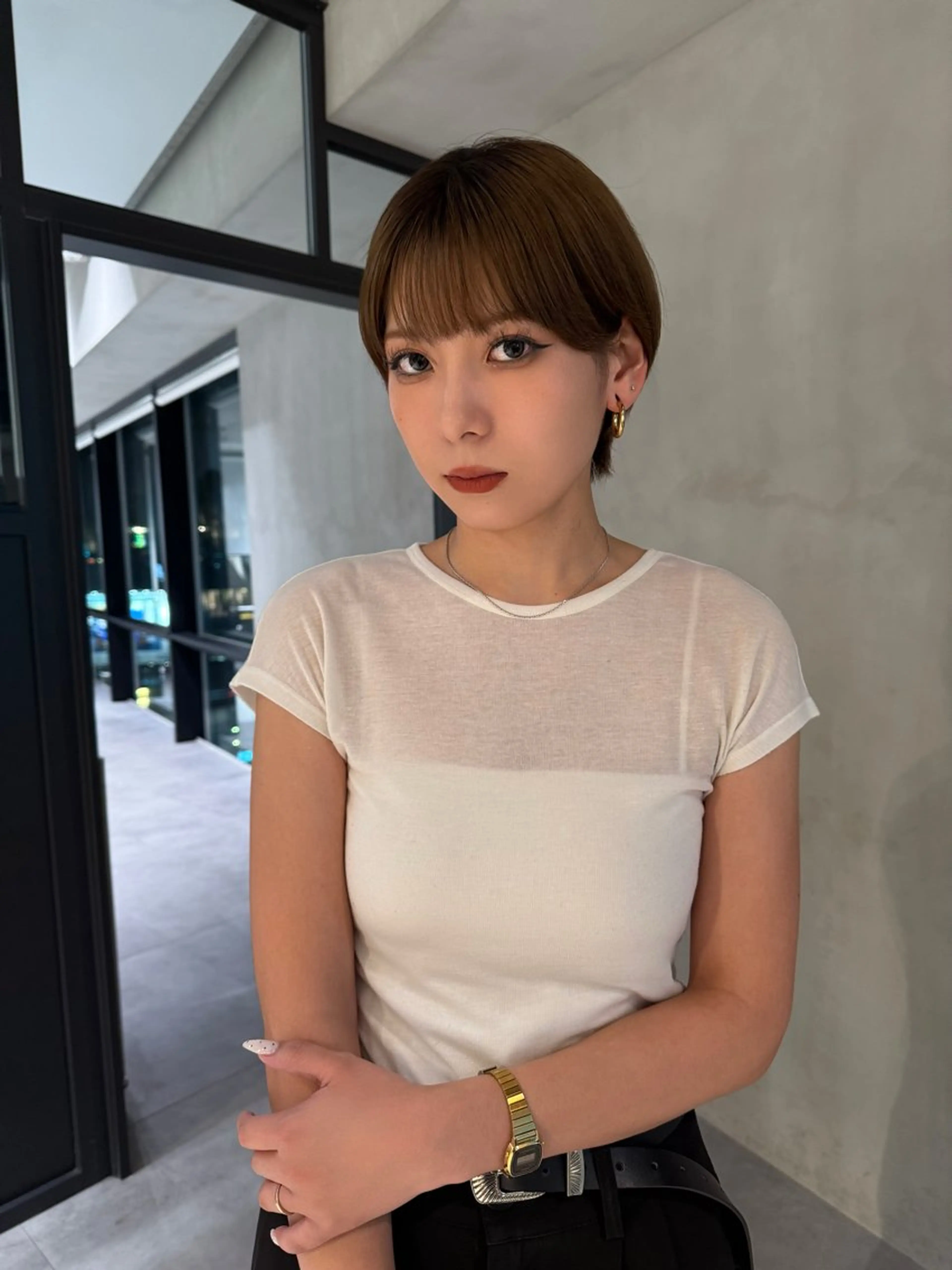 ショート ショートヘア 横田 七美のヘアスタイル