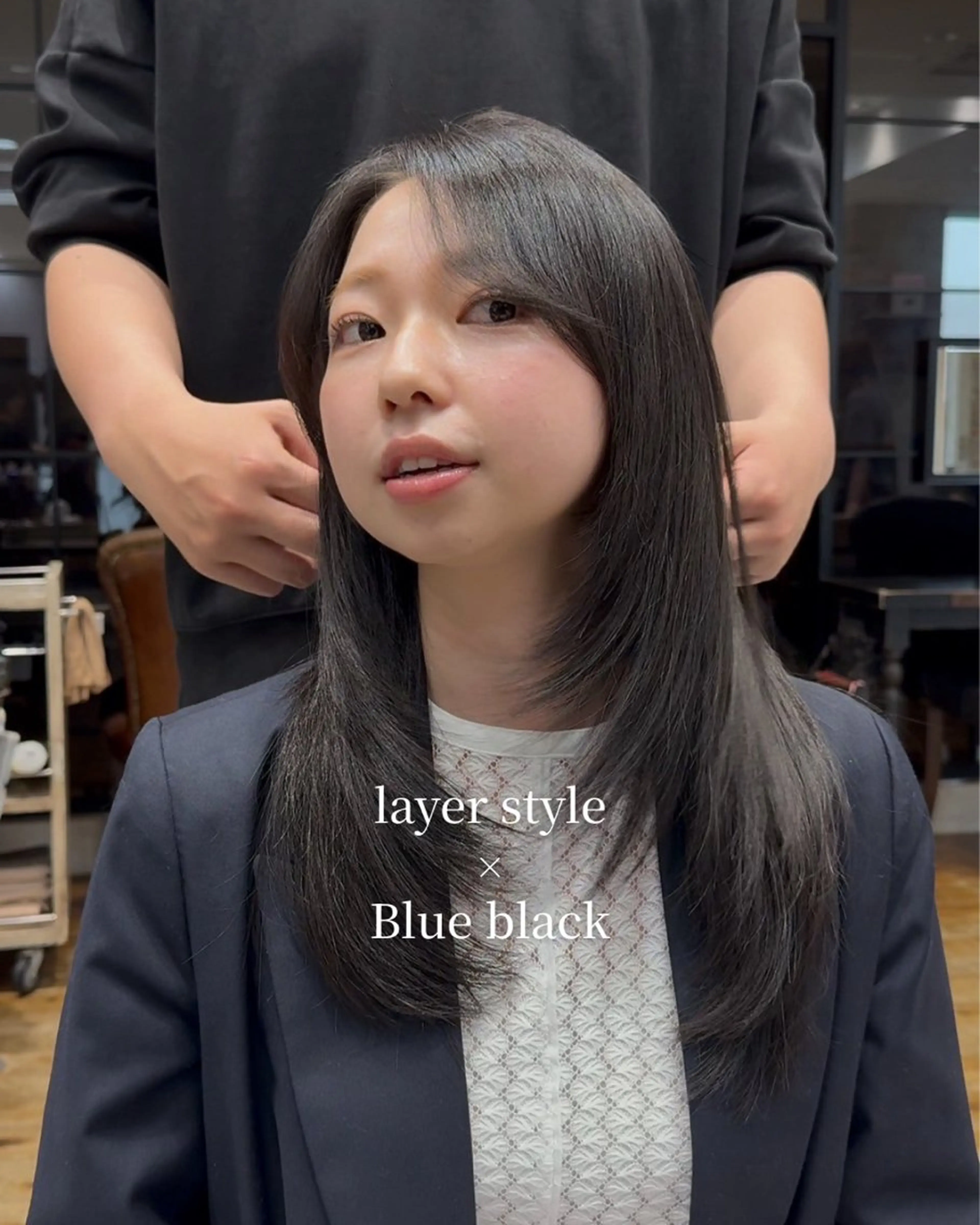 ロング カラー 韓国風ヘア レイヤーカット カット ヘアカラー トリートメント ヘッドスパ 石戸谷　海斗/韓国 レイヤー/艶カラーのヘアスタイル