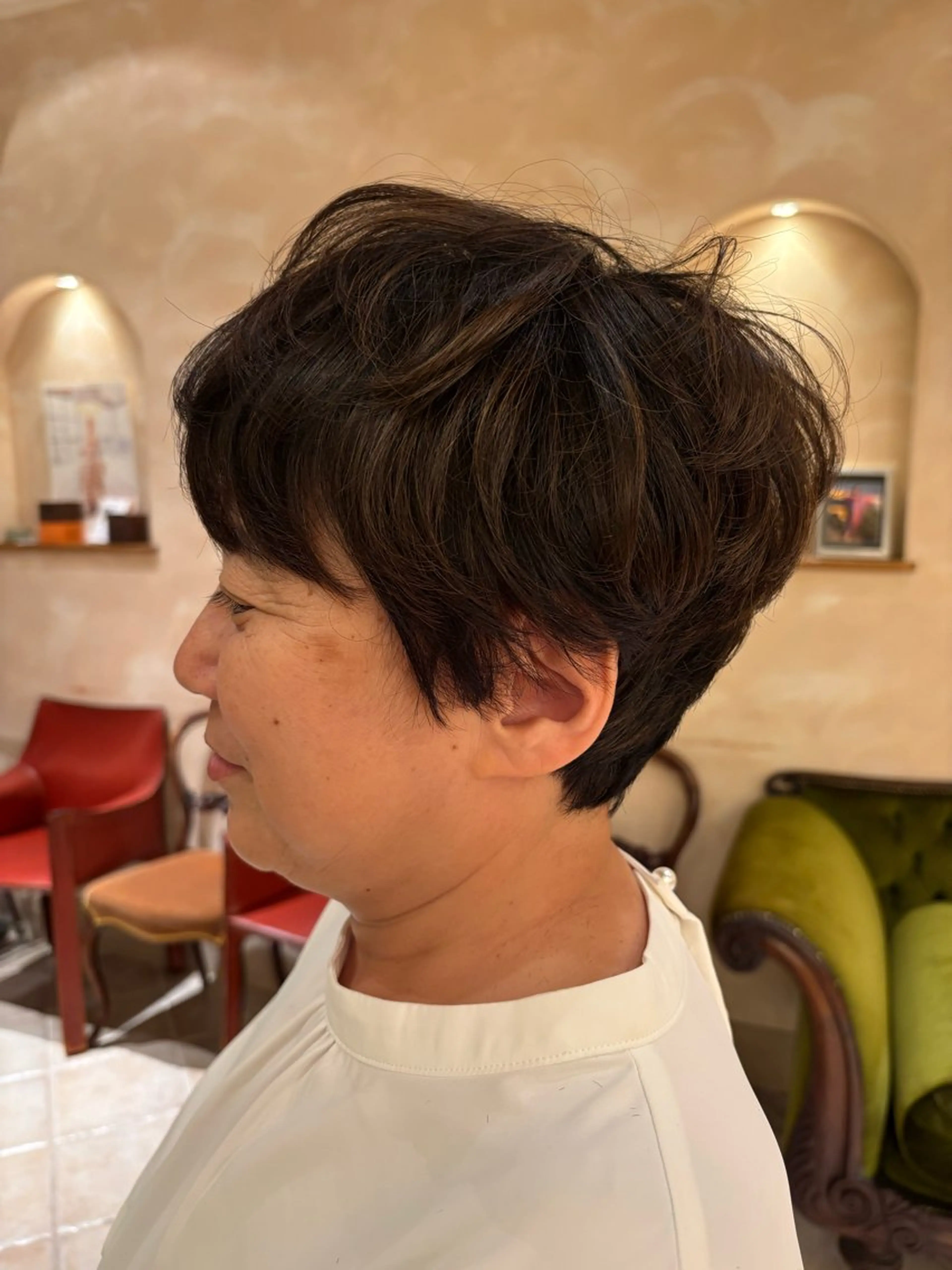 ショート 田内 満里奈のヘアスタイル