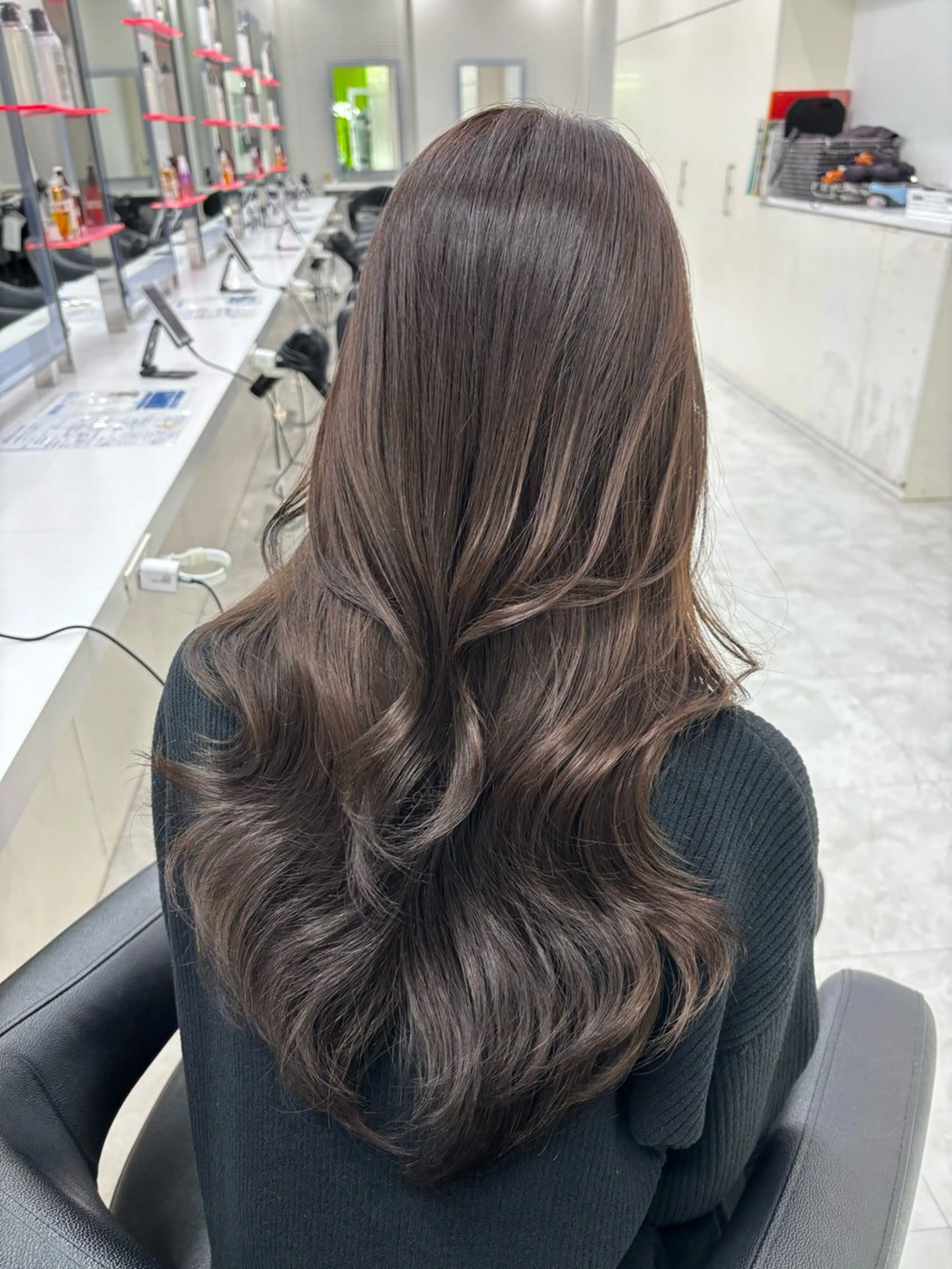 ロング カラー BABY 艶髪暗髪ヘア💖達人のヘアスタイル