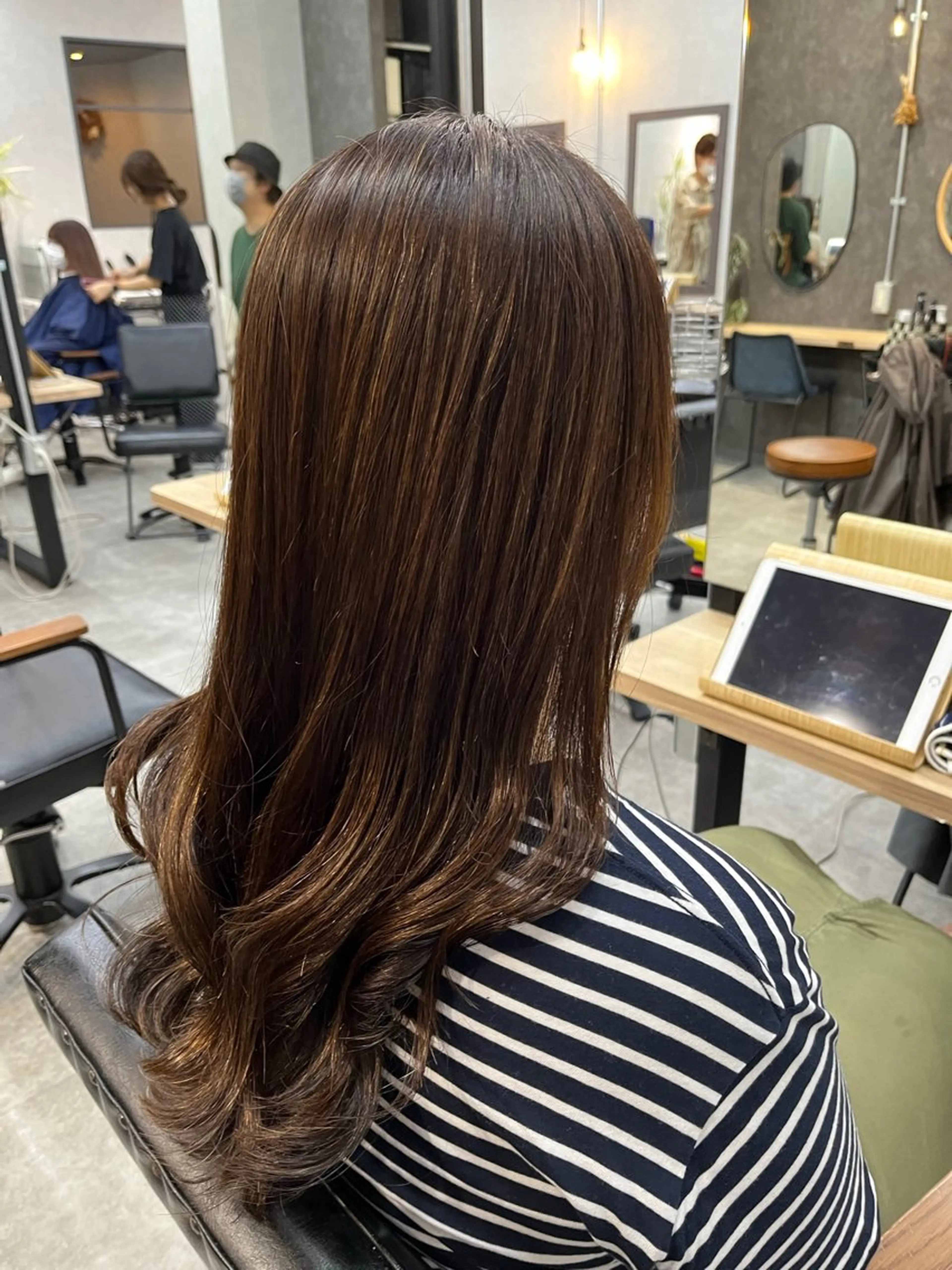 ロング パーマ 縮毛矯正 Lamie所属・大人女子&髪改善専門 Nobuフリーランスのヘアスタイル