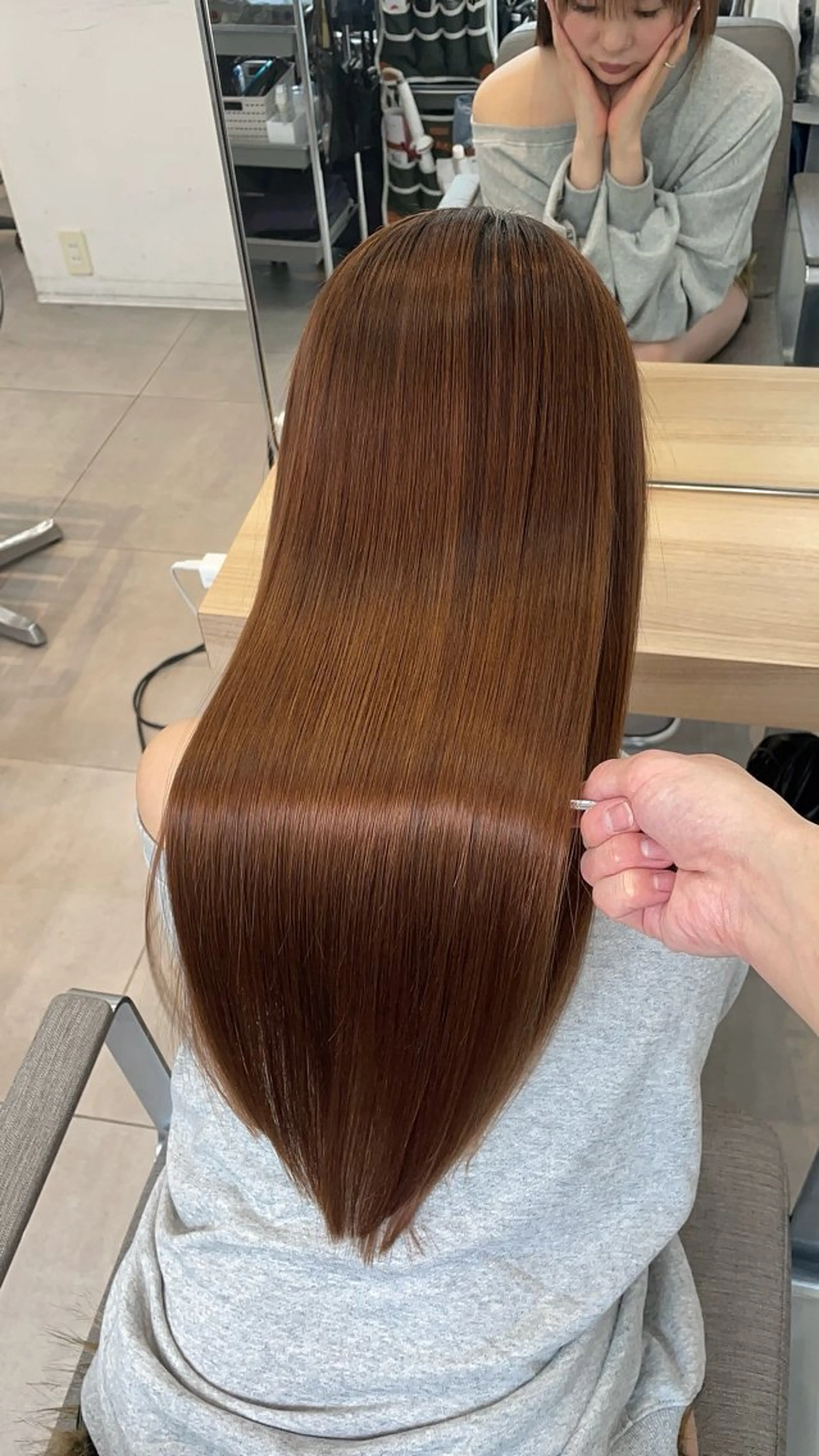 ロング カット 縮毛矯正 トリートメント ヘッドスパ ✨髪質改善✨美髪 矯正🫧小泉のヘアスタイル