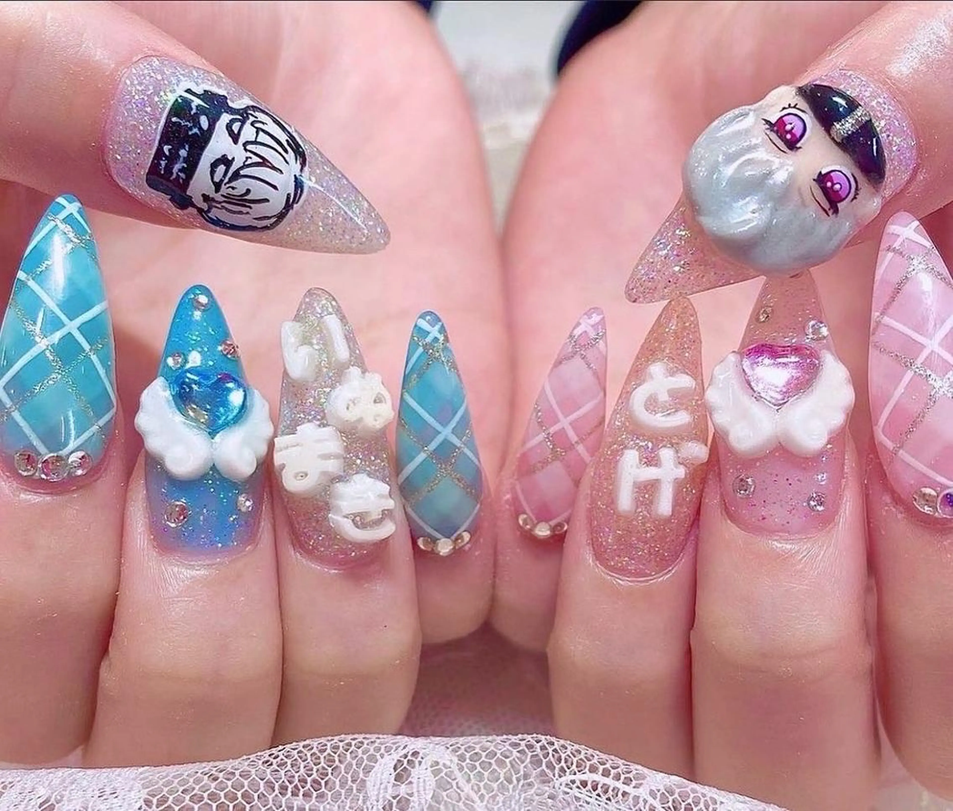 ネイル 成人式 スカルプネイル NAILSGOGO shibuyaのネイルデザイン