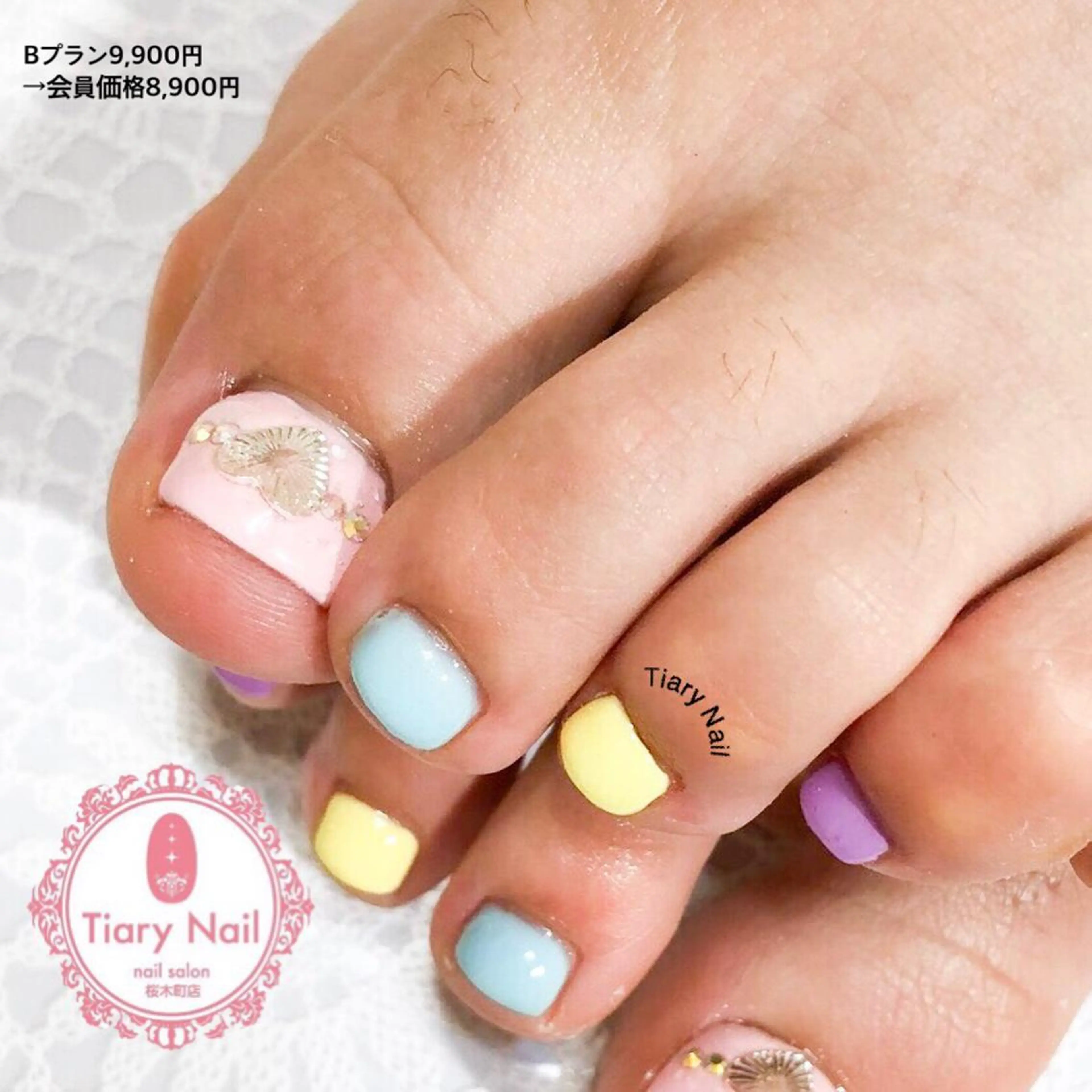 ネイル フットネイル TiaryNail まほのネイルデザイン