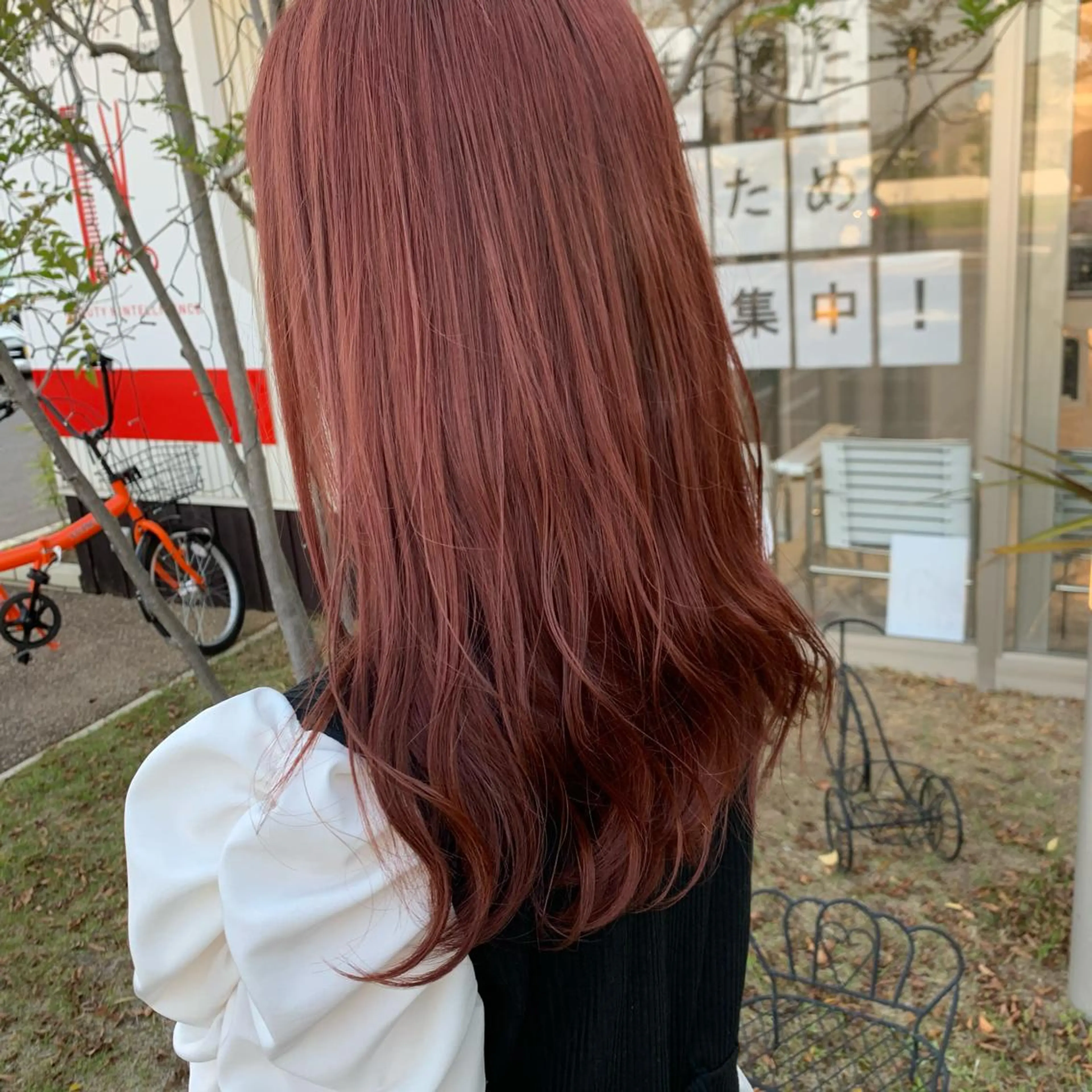 カラー ピンクカラー 畠山 華奈のヘアスタイル