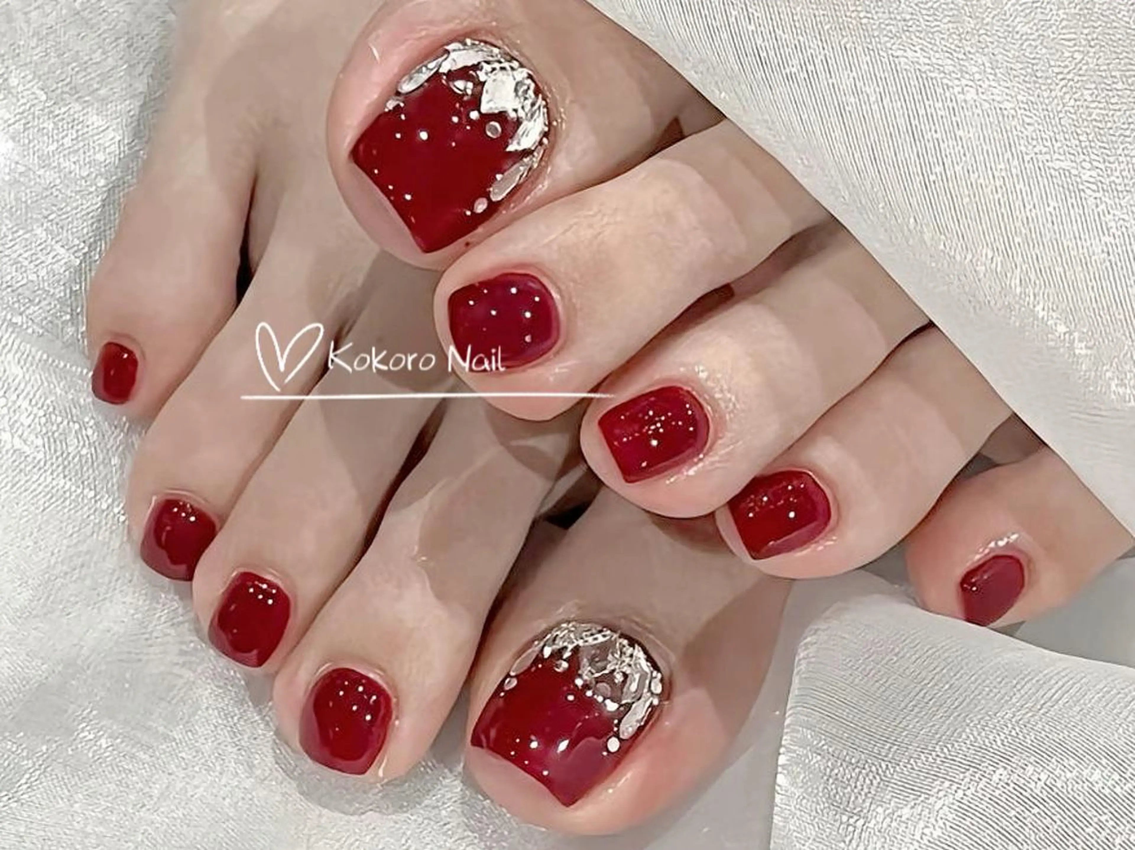 ネイル フットネイル 💗KOKORO NAIL💗のネイルデザイン