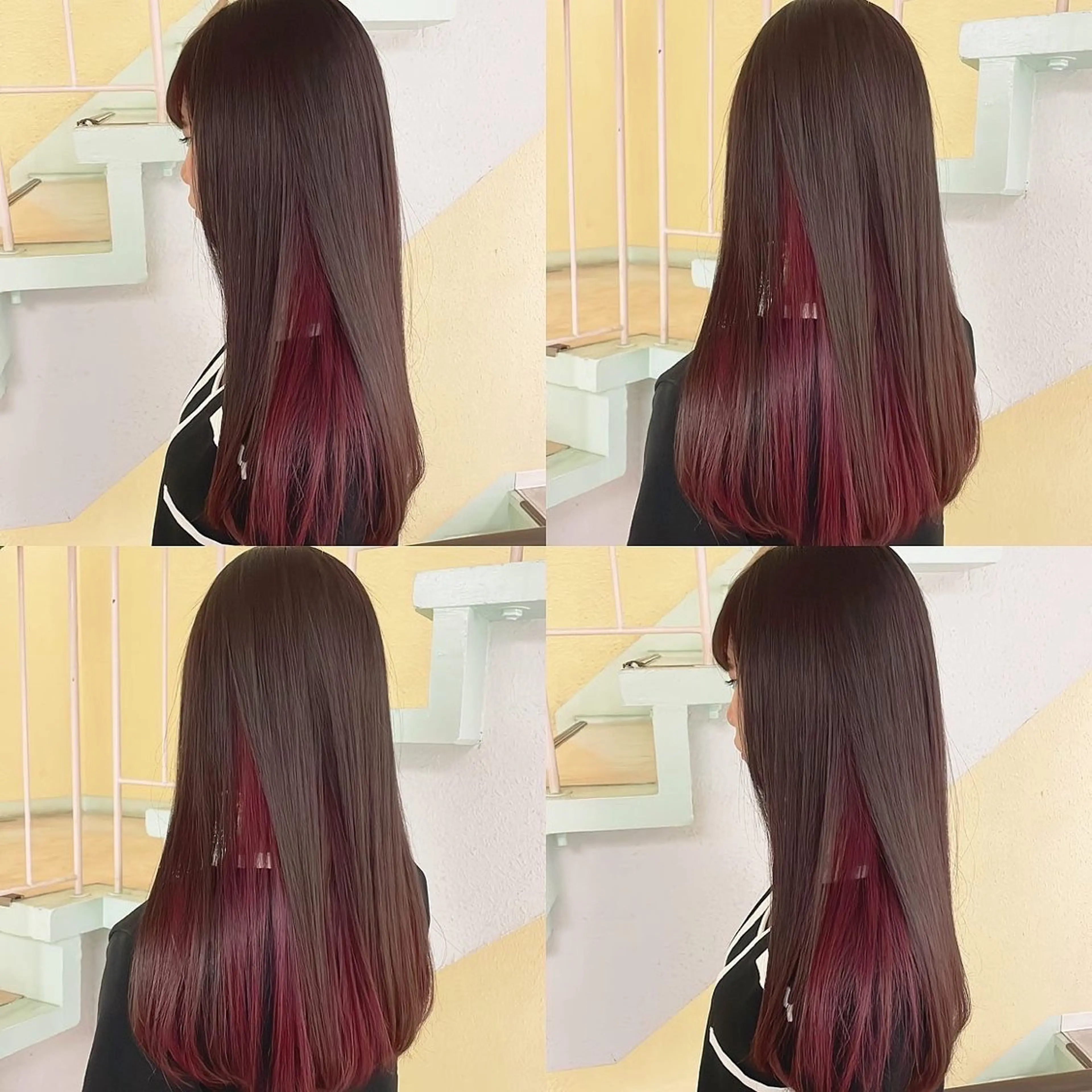 カラー ヘアカラー トリートメント 渋谷:インナーカラー ／🍒エリカ🍒のヘアスタイル