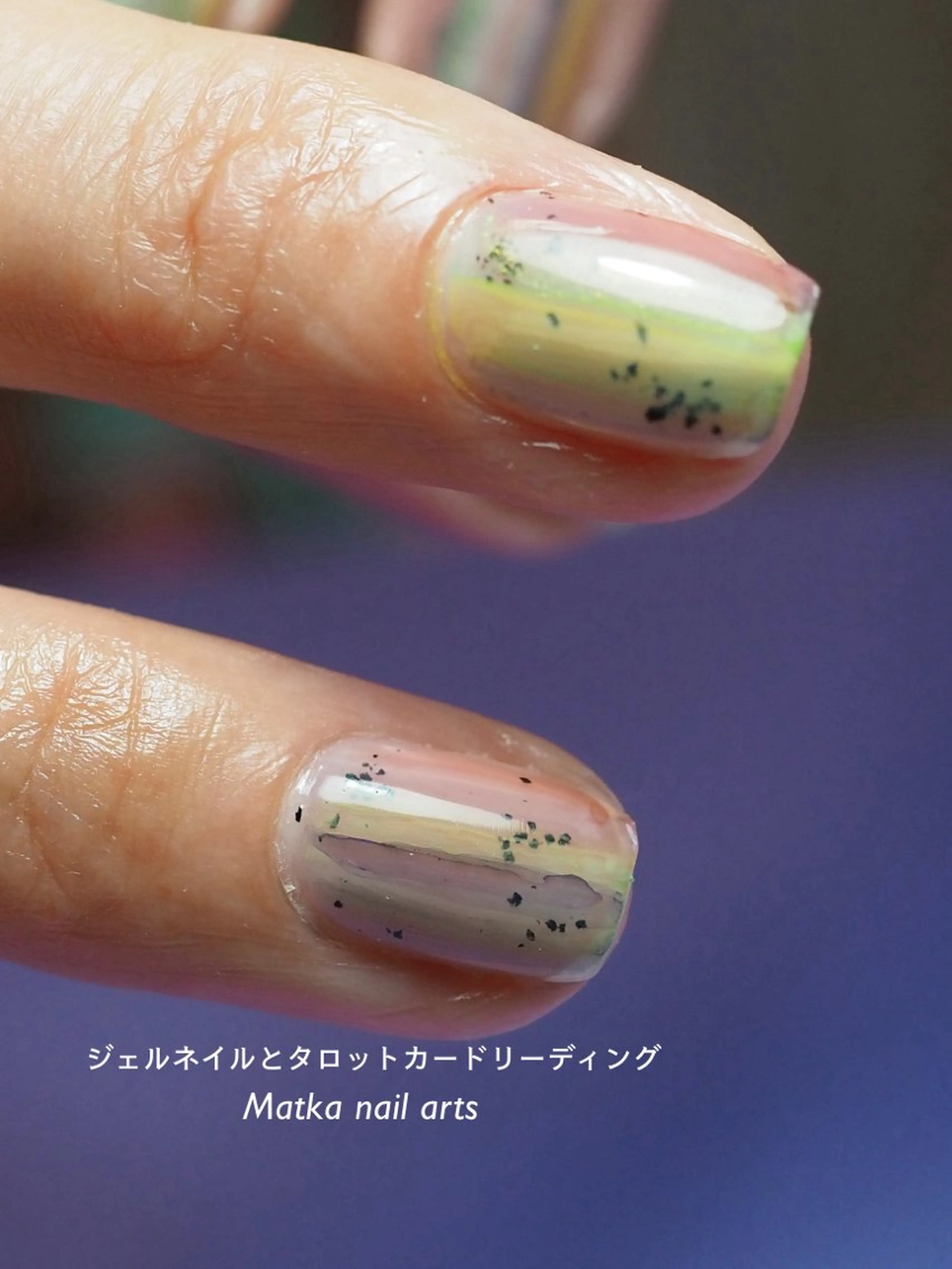 ネイル アートネイル ニュアンスネイル シンプルネイル ネイルとタロット/ ユウのその他イメージ