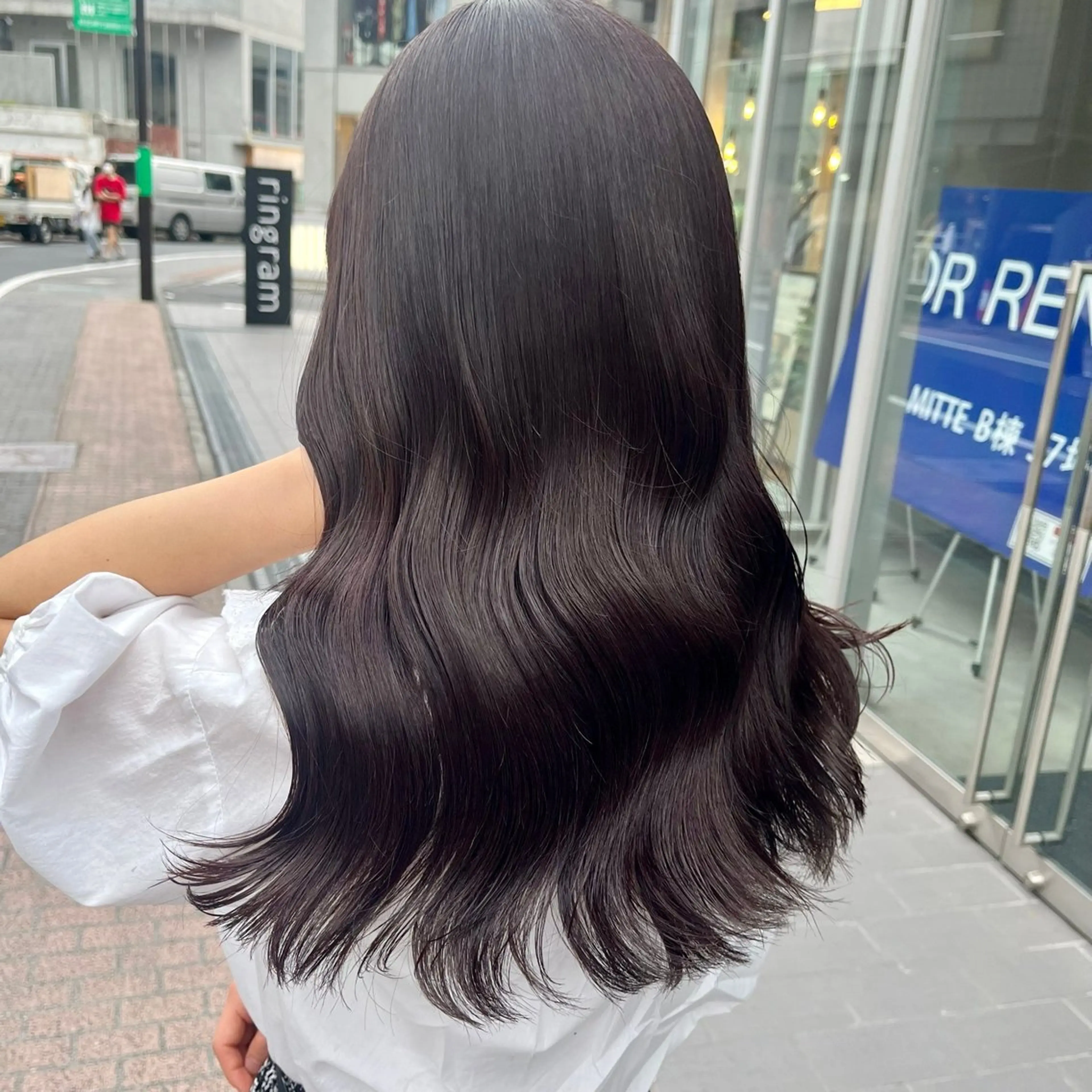 ロング ケアカラー 髪質改善 透明感&巻き髪 韓国ヘア　YUKIのヘアスタイル