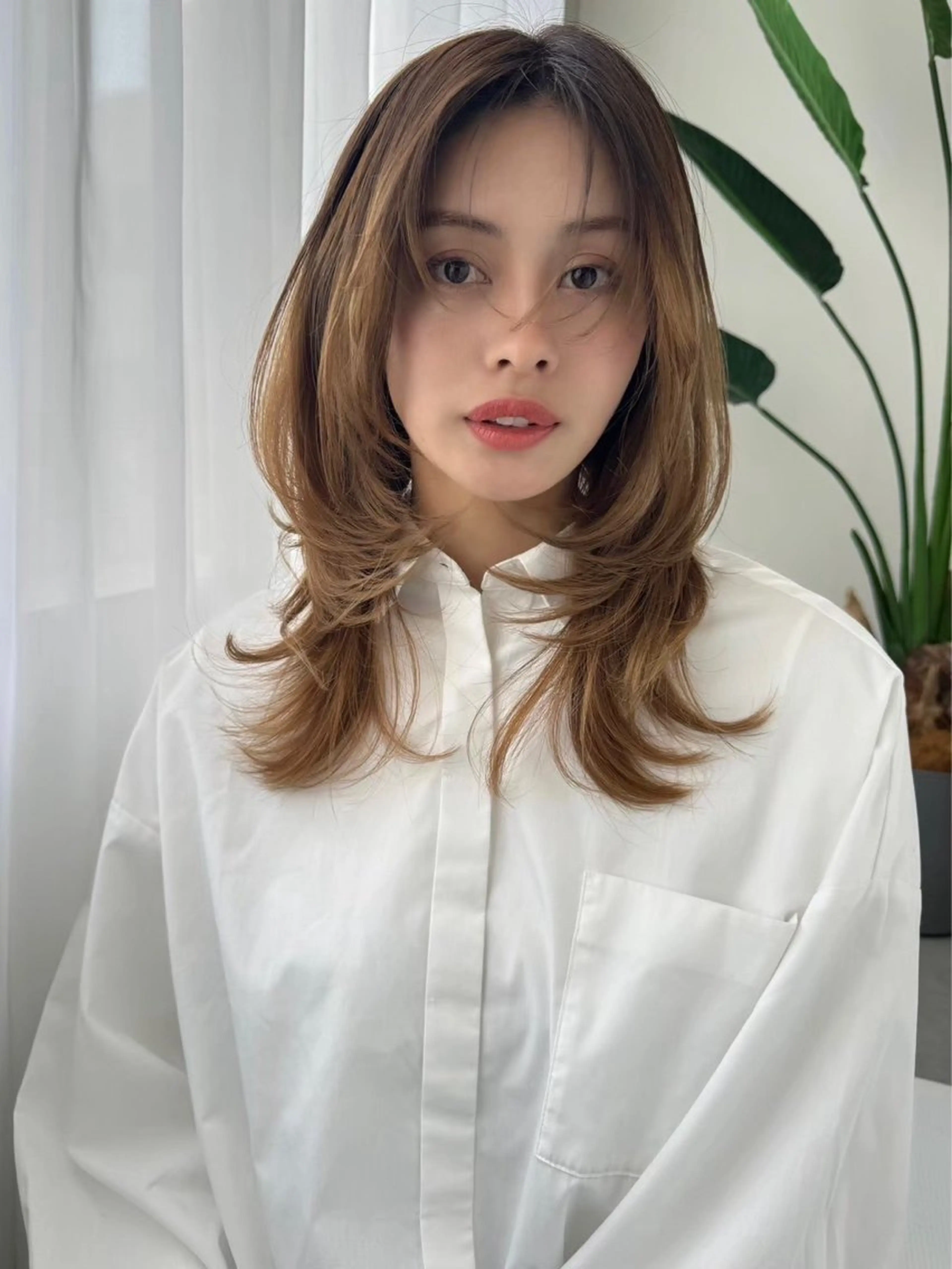 ミディアム ヘアカラー SOYON 岡山店所属・SOYON岡山/ 店長/NAOKIのヘアスタイル
