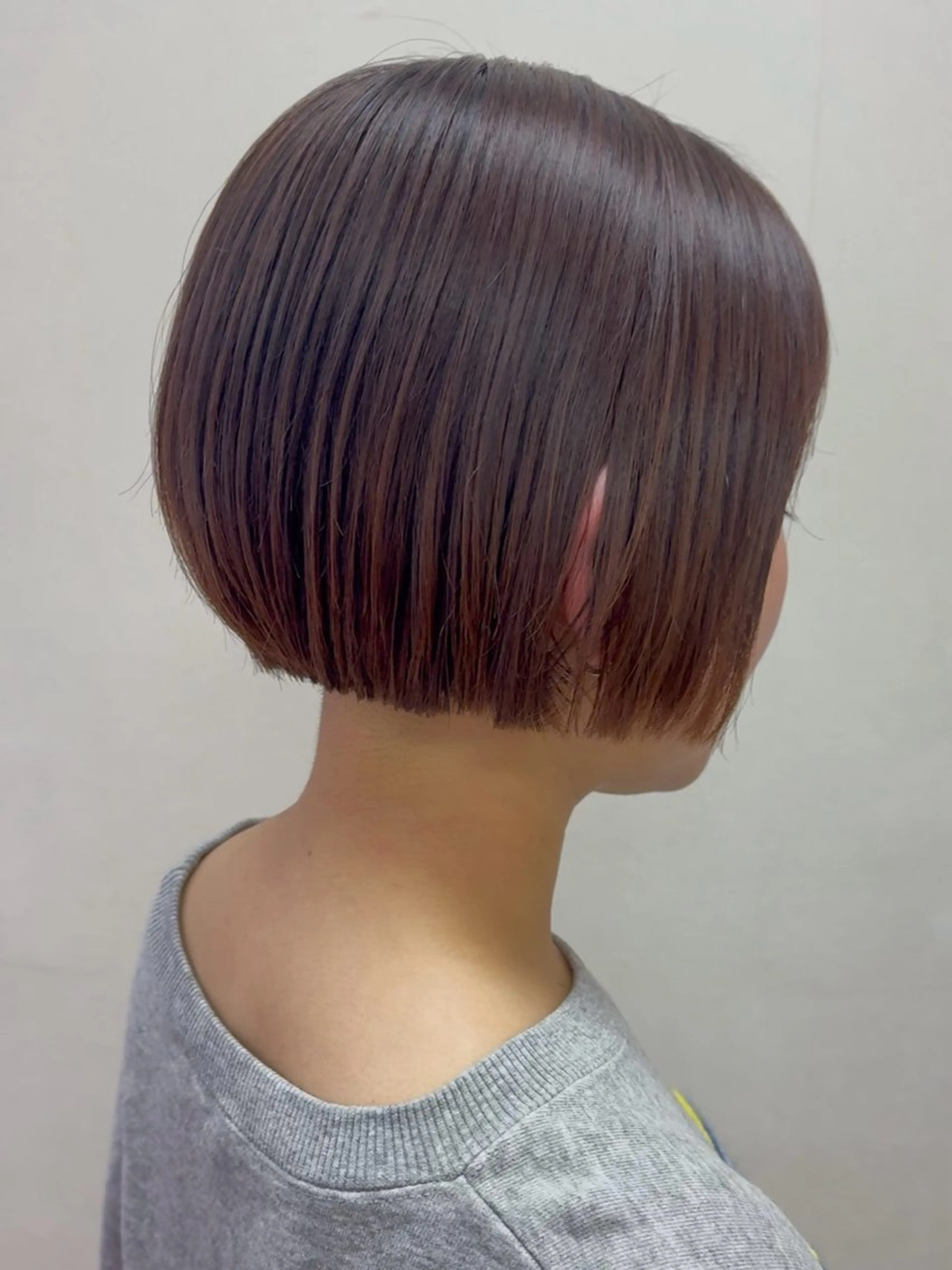 ショート カラー ボブ 小顔カット カット μ.Akane所属・μ Akaneのヘアスタイル