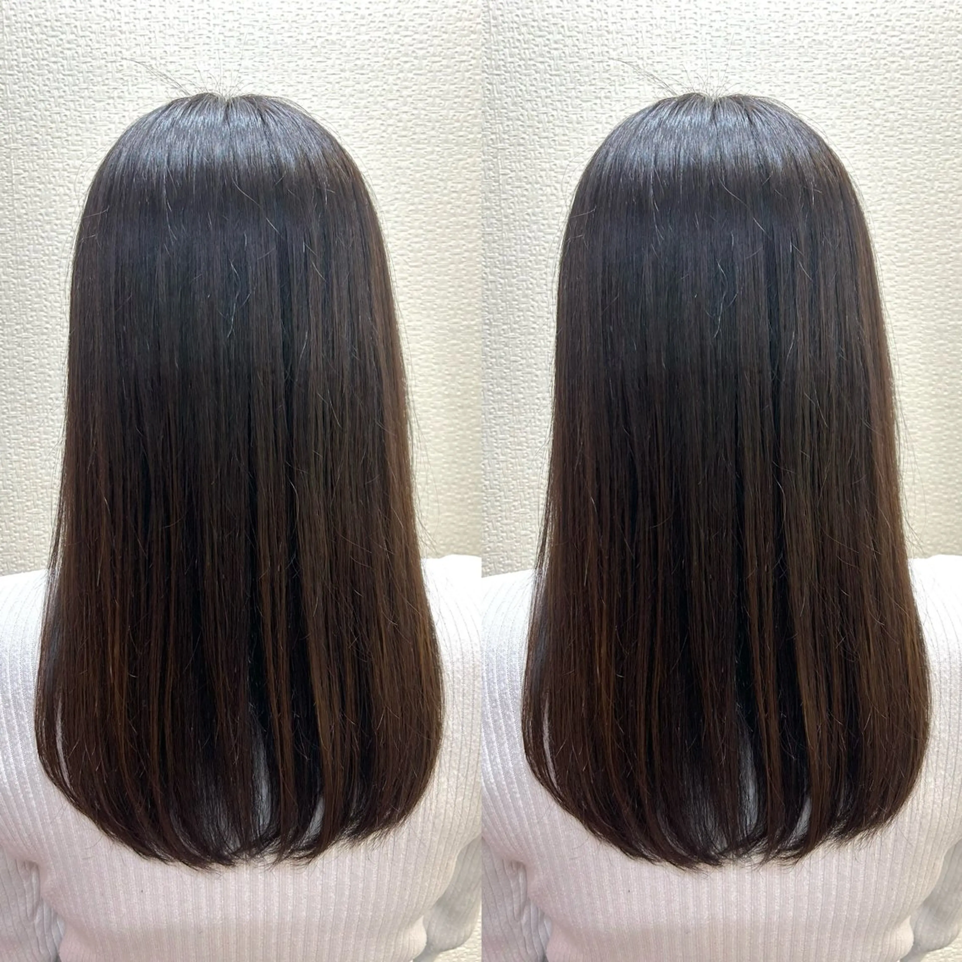 セミロング レイヤーカット✂️ 若葉のヘアスタイル