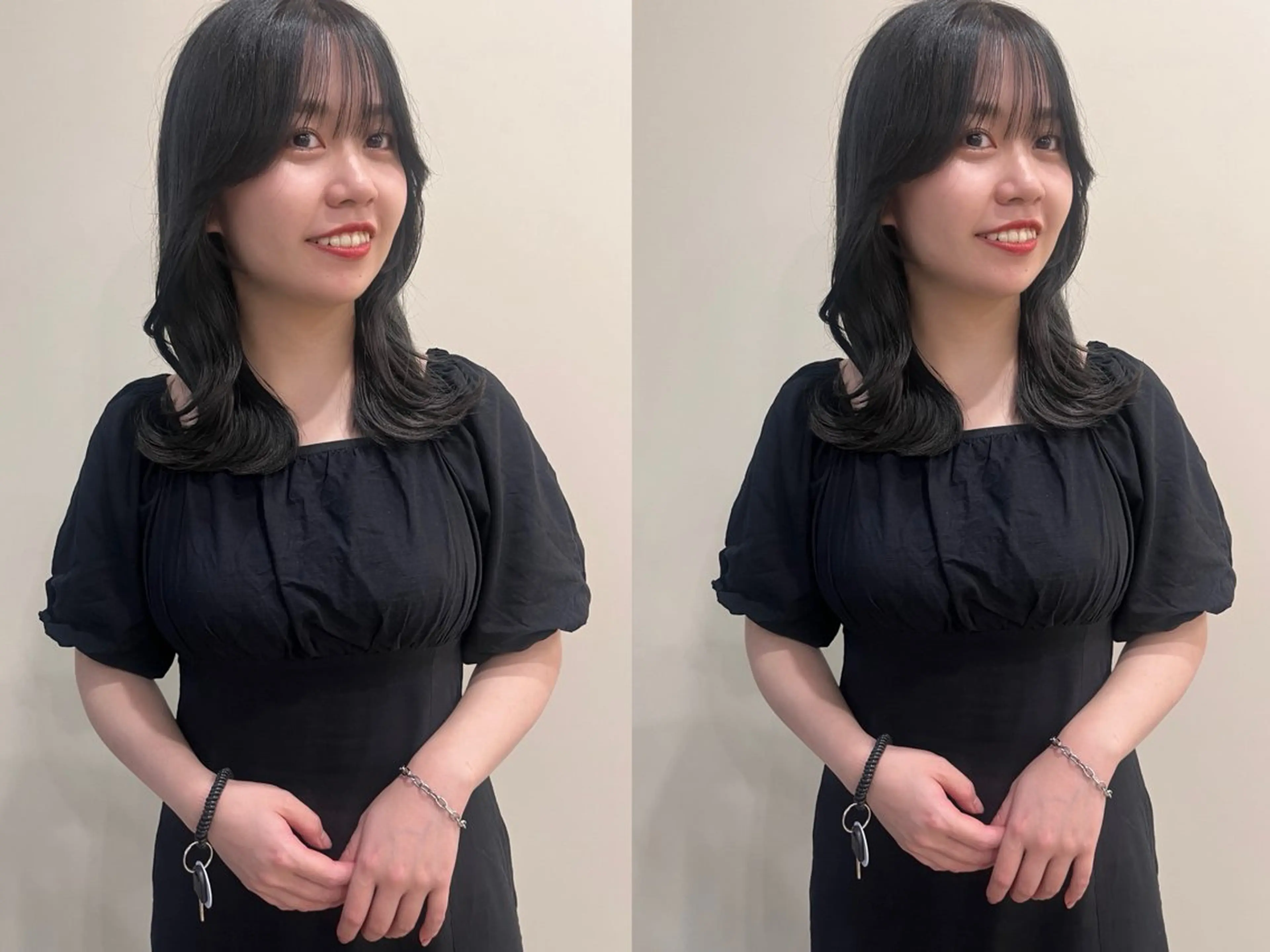 セミロング カラー カット ヘアカラー トリートメント とむ/似合わせカット /ブリーチなしカラーのヘアスタイル