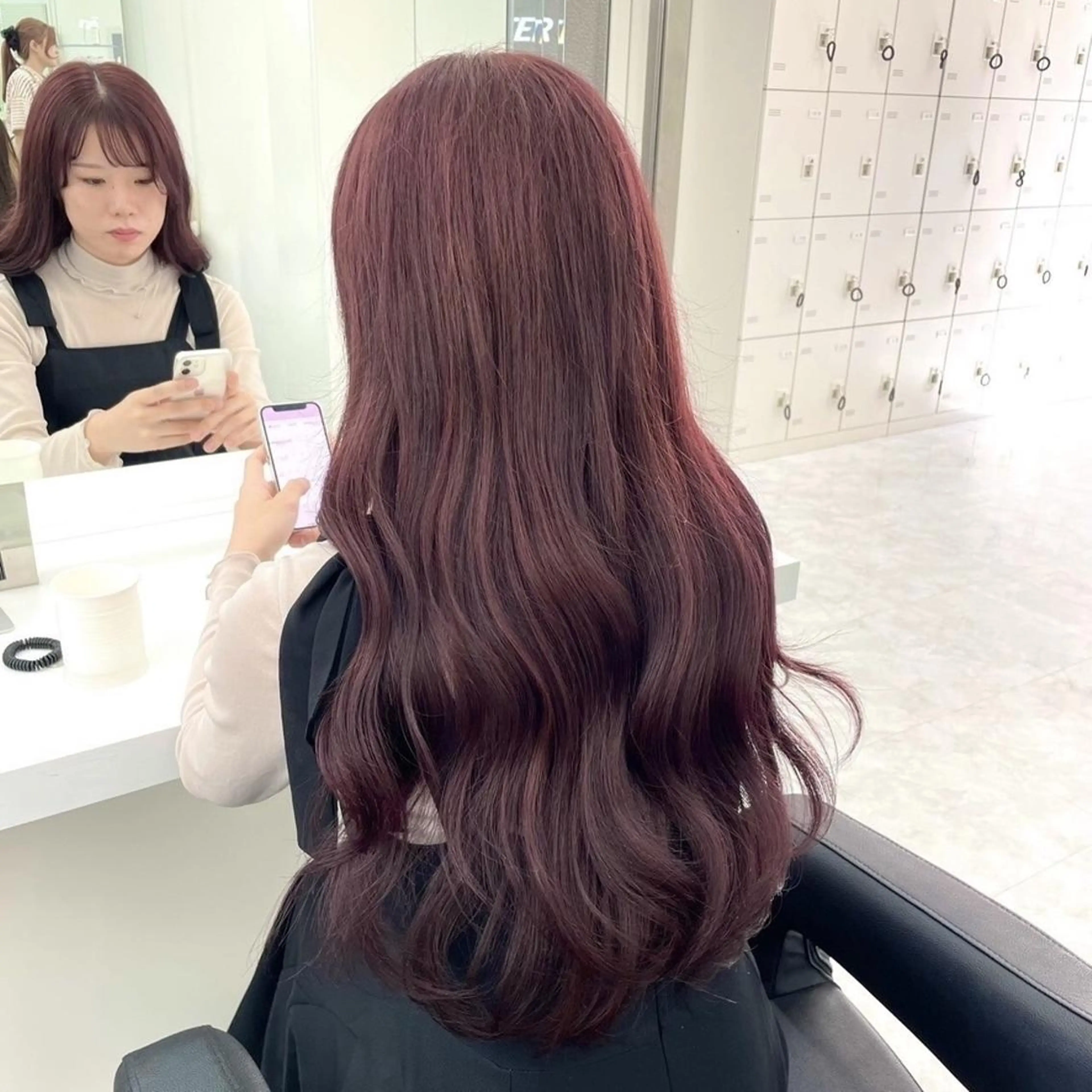 カラー 暗髪透明感カラー🖤 池袋SHE🖤のヘアスタイル