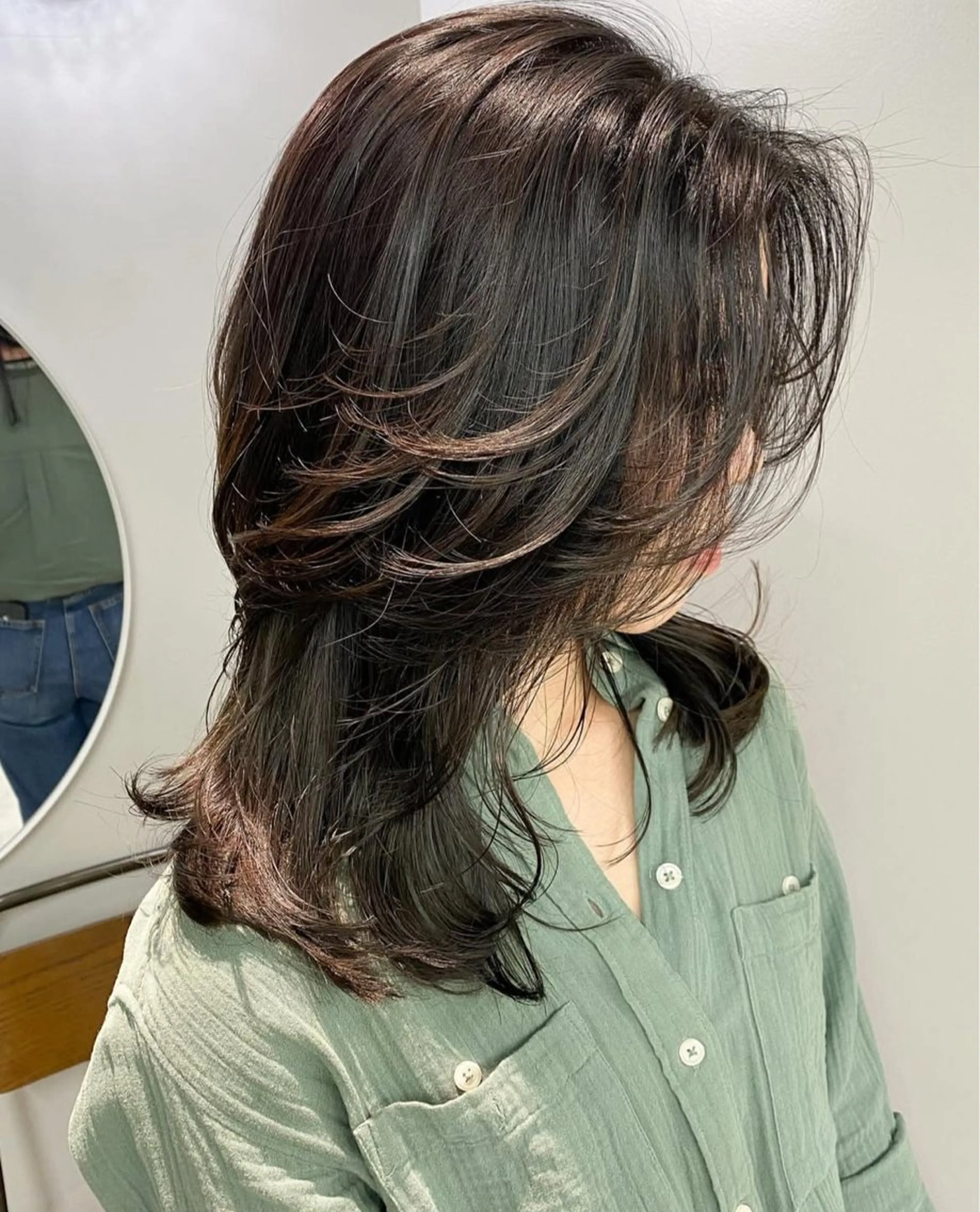 セミロング ヘアカラー ヘアセット 池袋🍭AYAKA/ カラーモデル募集💗のヘアスタイル