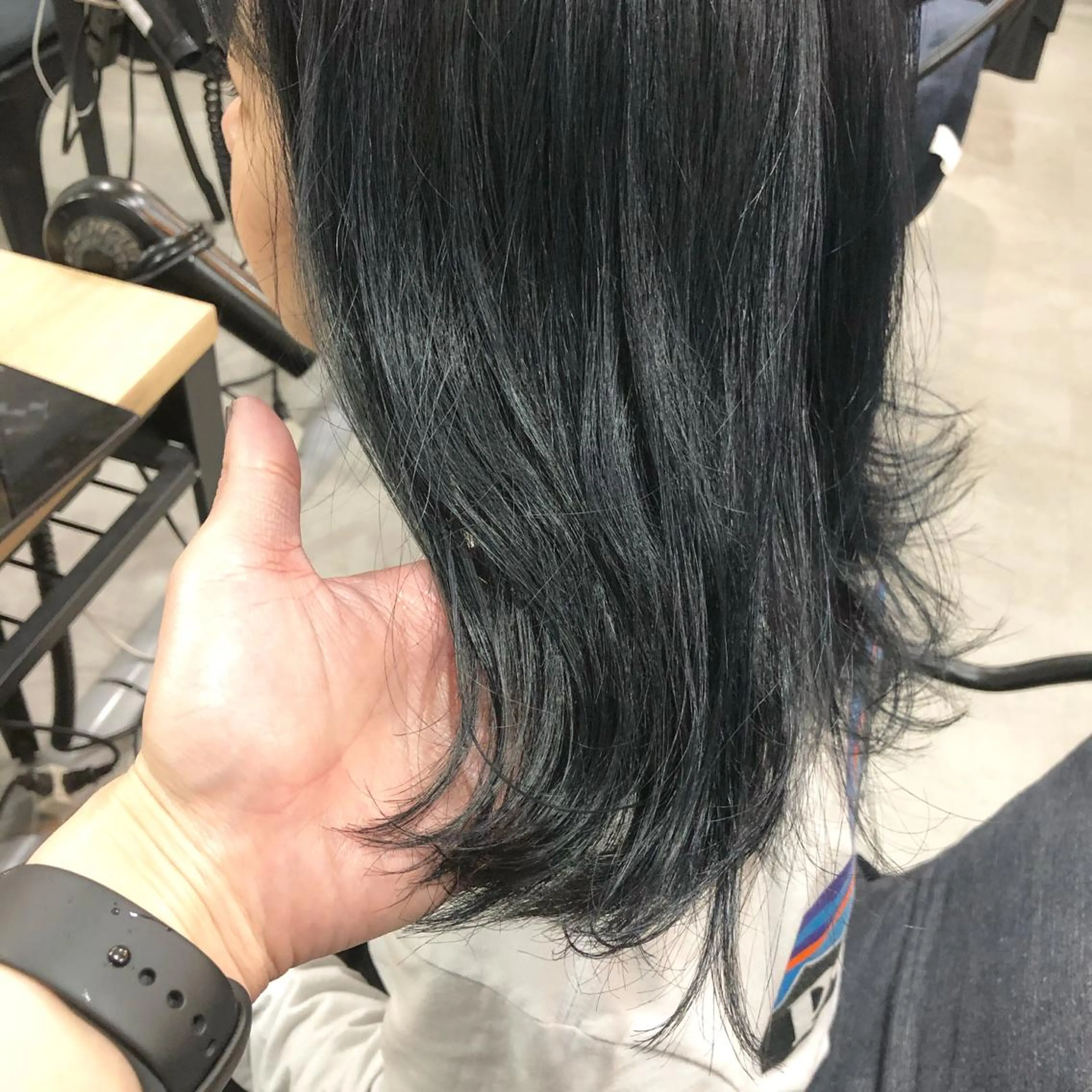 ミディアム カラー ヘアカラー トリートメント ヘアセット 艶髪育成サロン 京橋　shinのヘアスタイル