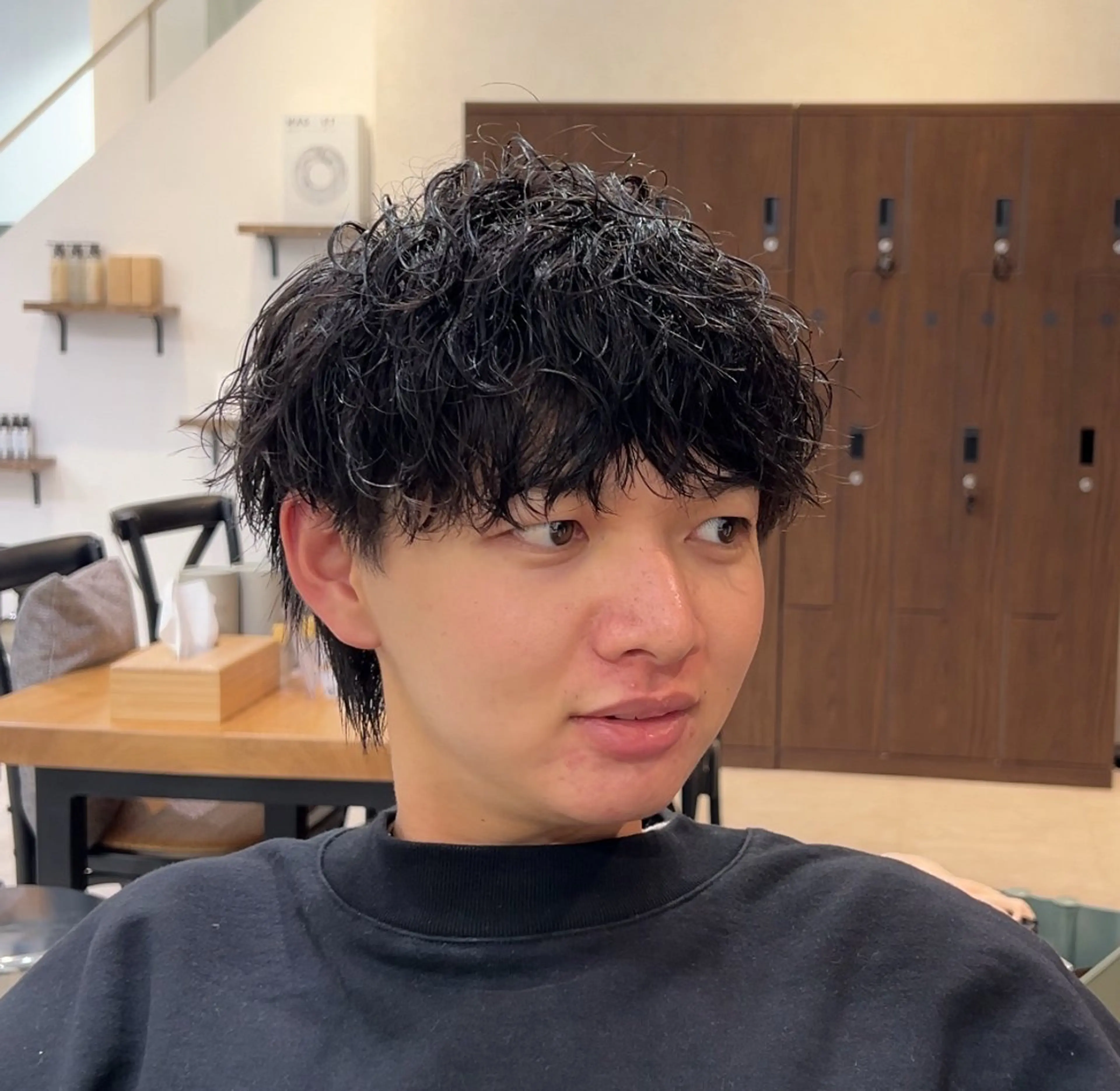 パーマ メンズ ⭐️似合わせボブ 縮毛矯正⭐️かえでのヘアスタイル