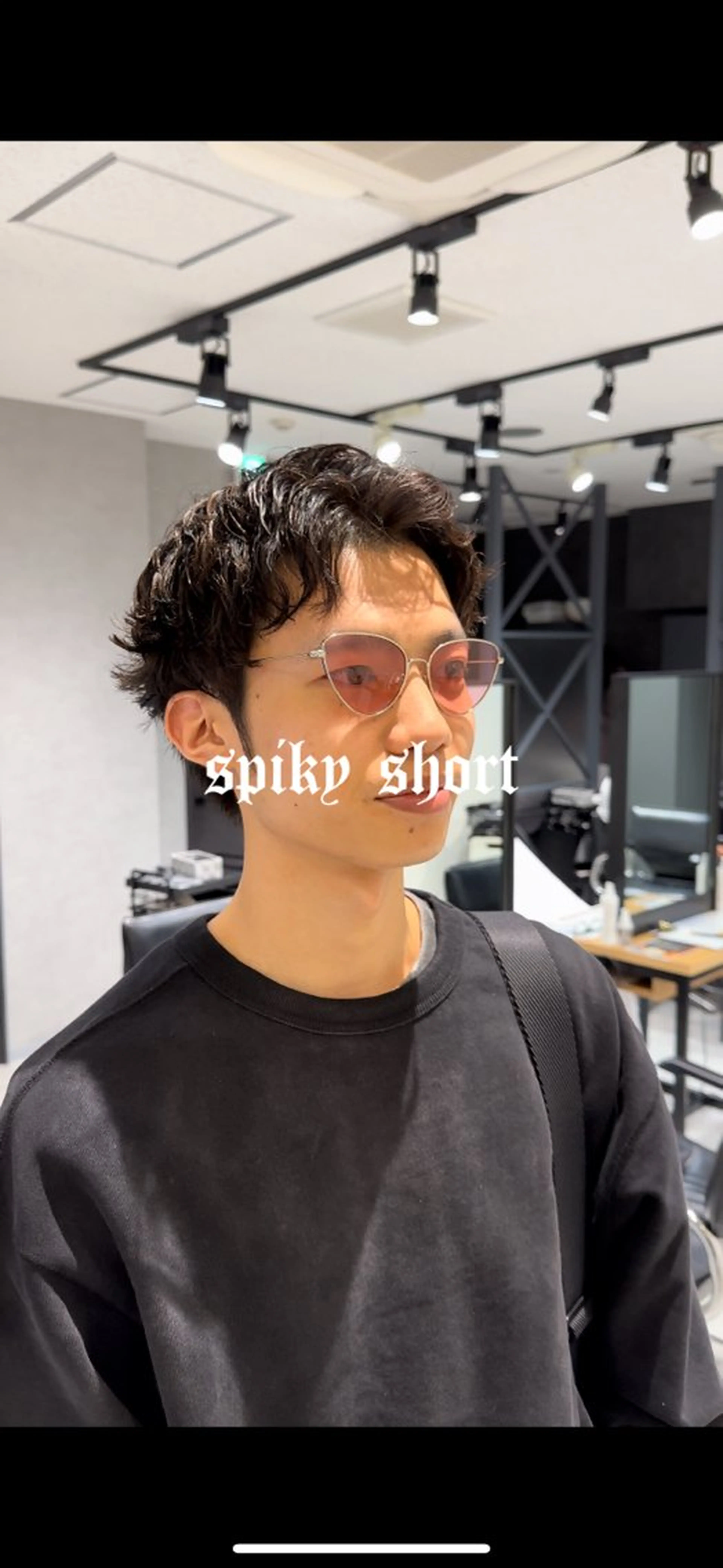 パーマ メンズ メンズパーマ スパイキーショート カット トリートメント メンズパーマ特化 Gakutoのヘアスタイル