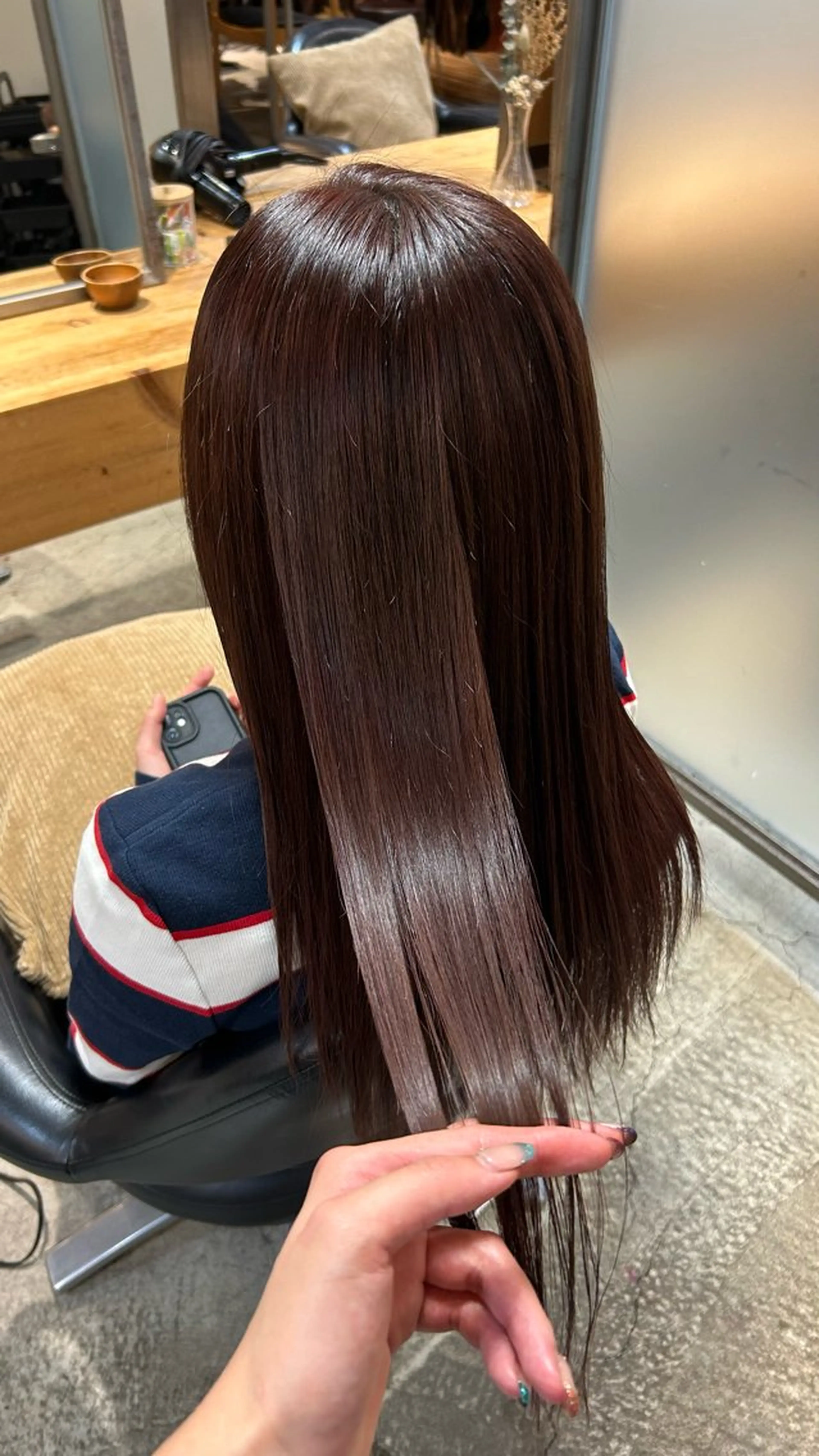 ロング トリートメント 艶ブリーチ/カット kurumi🌼のヘアスタイル
