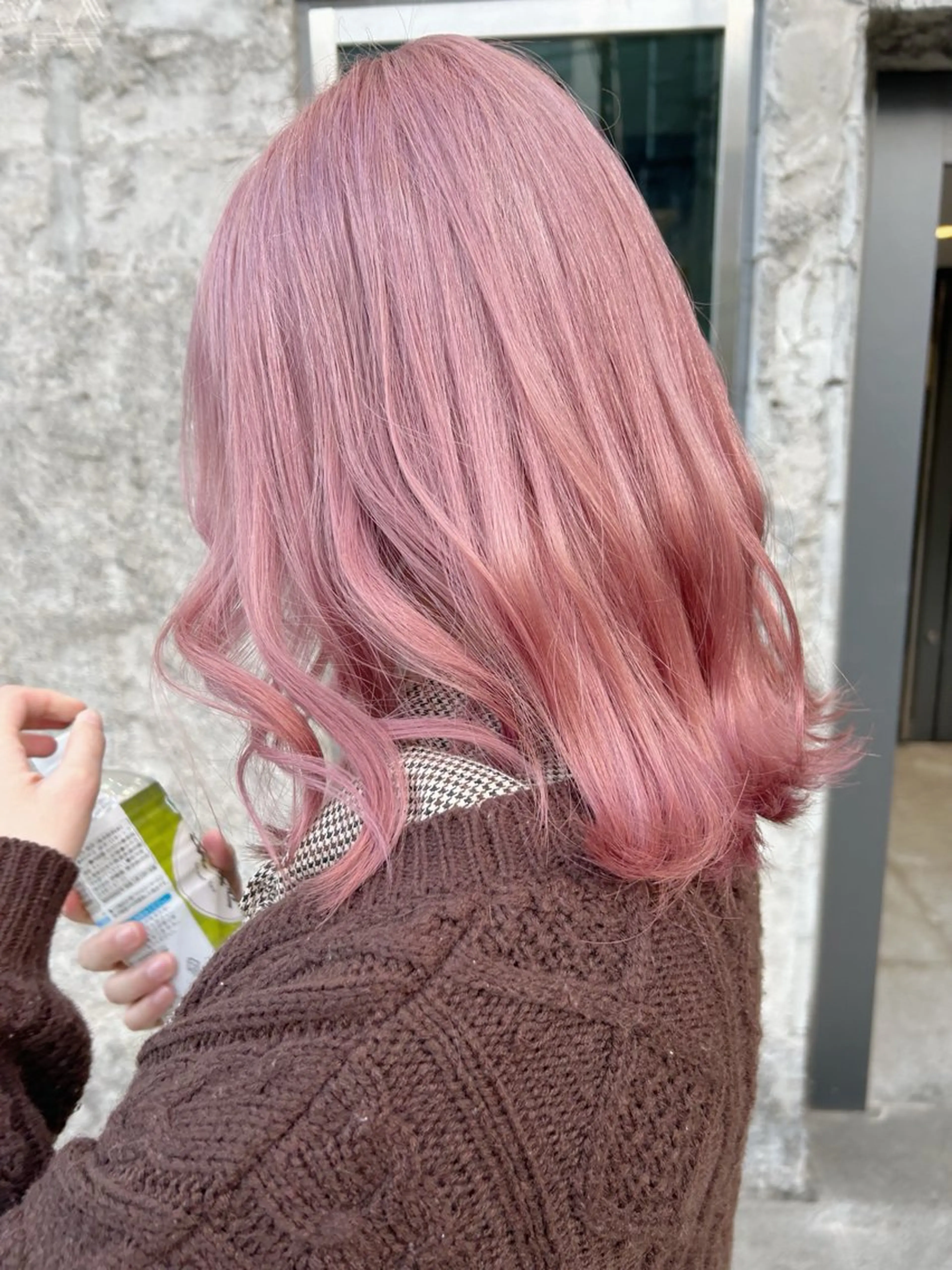 ミディアム カラー ヘアアレンジ ヘアカラー トリートメント ヘアセット 💕誰より可愛い💕 ピンク🎀YUUKAのヘアスタイル