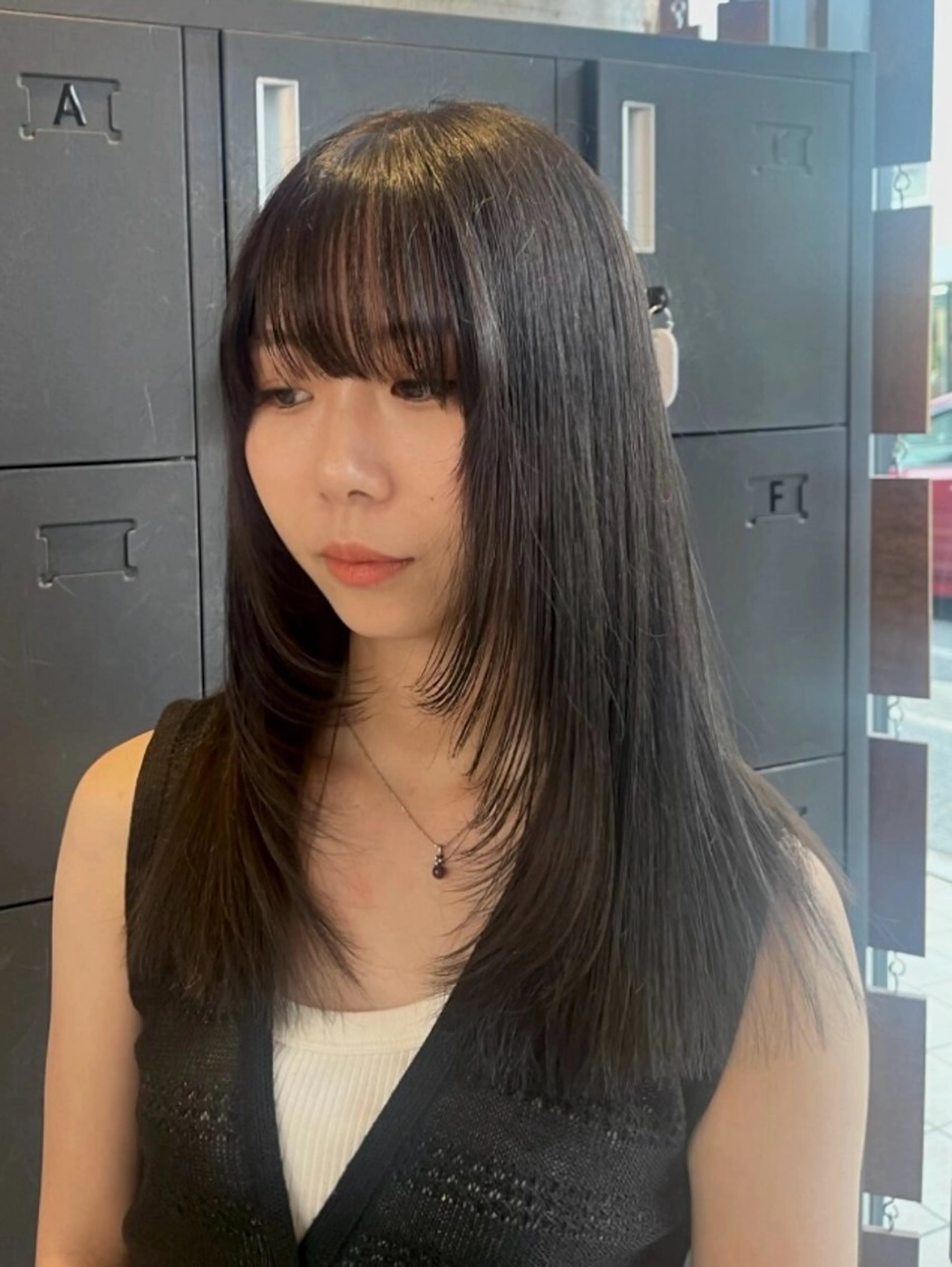 ロング カラー レイヤーカット カット lolonois池田 /レイヤー/郷田遥のヘアスタイル