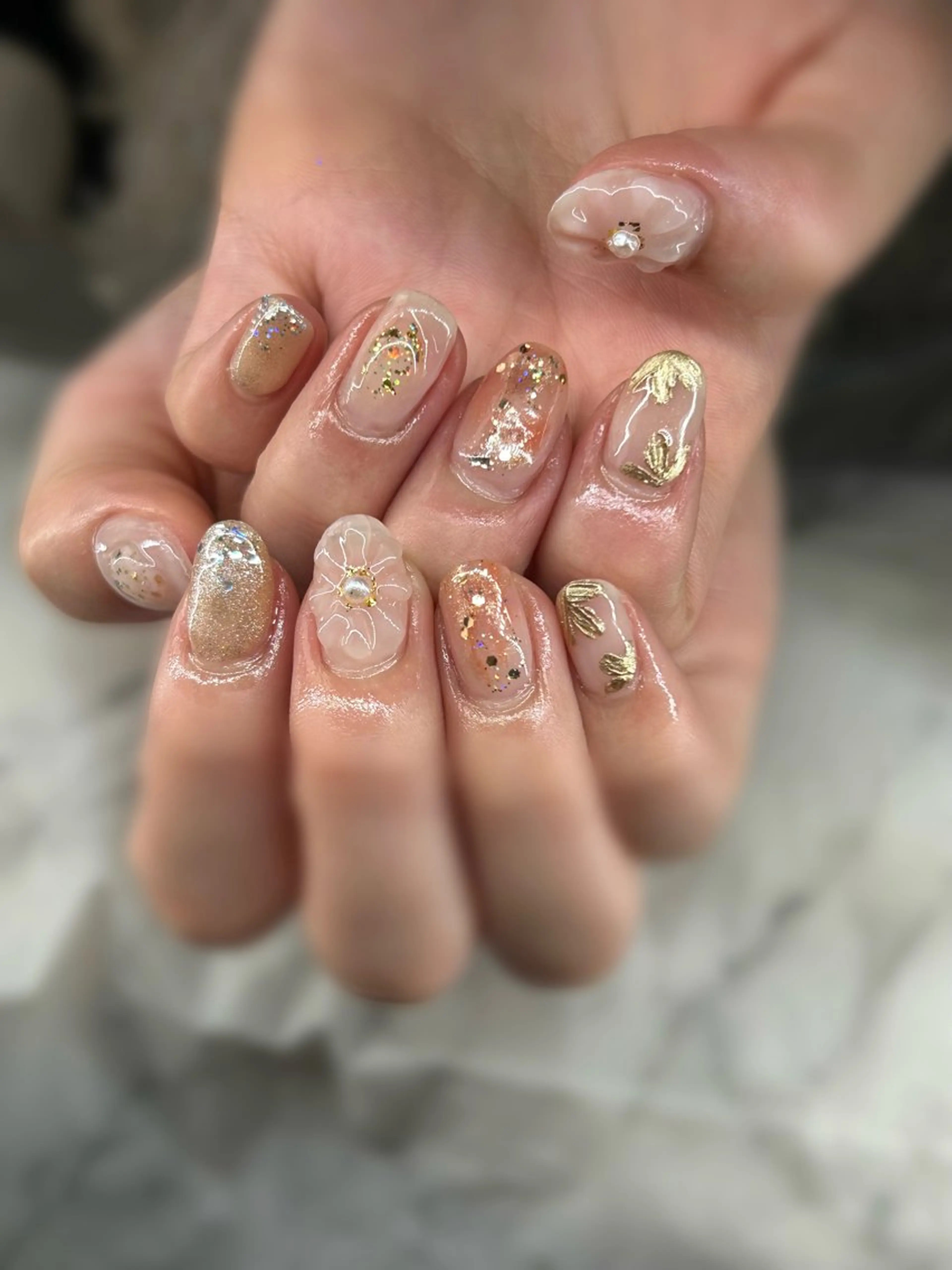 ネイル アートネイル 長さ出し専門HALE NAIL さとうのネイルデザイン