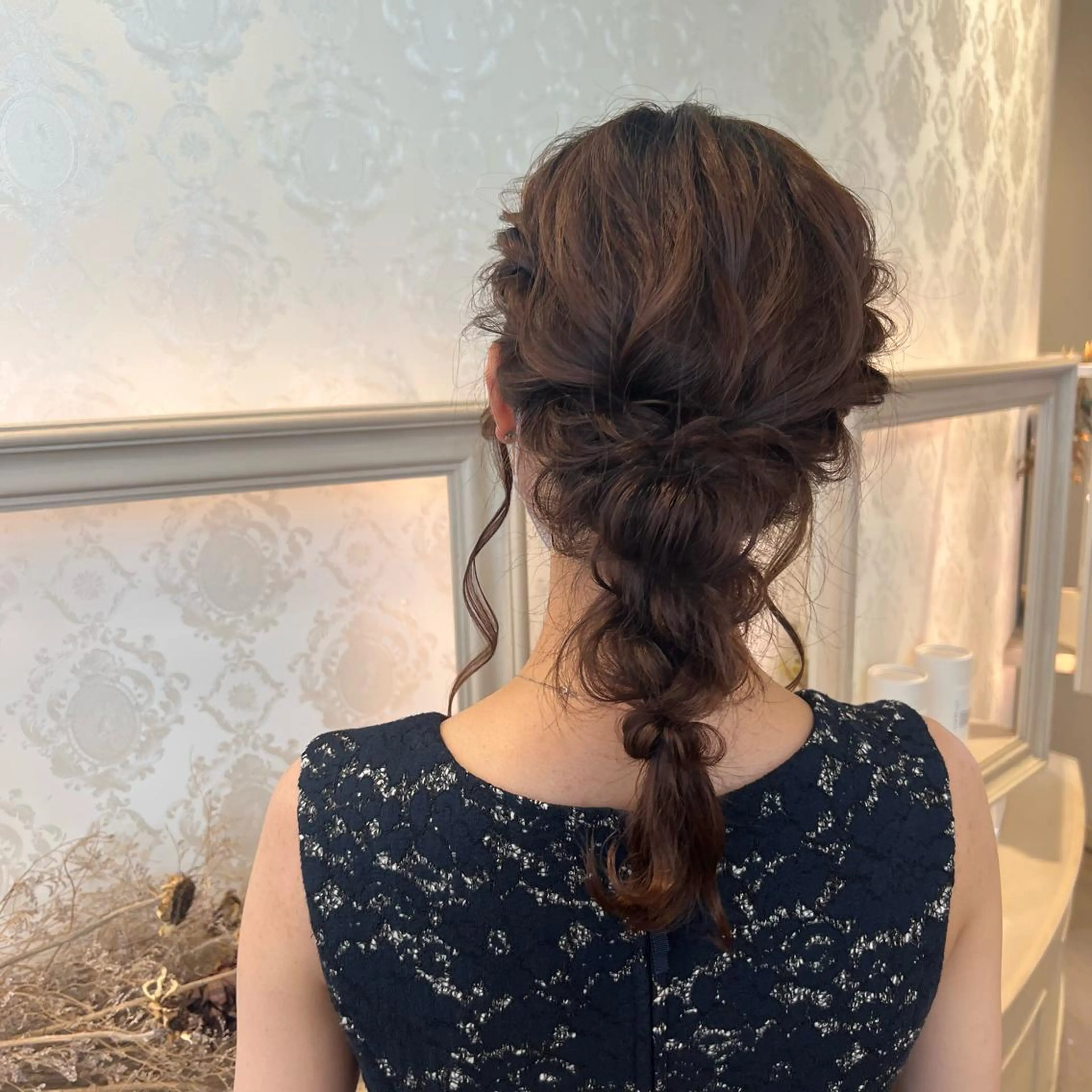 ヘアアレンジ ヘアセット SALOWIN川崎WEST店所属・🌷川崎/アレンジ/ 暖色ボブ/コトネ🌷のヘアスタイル