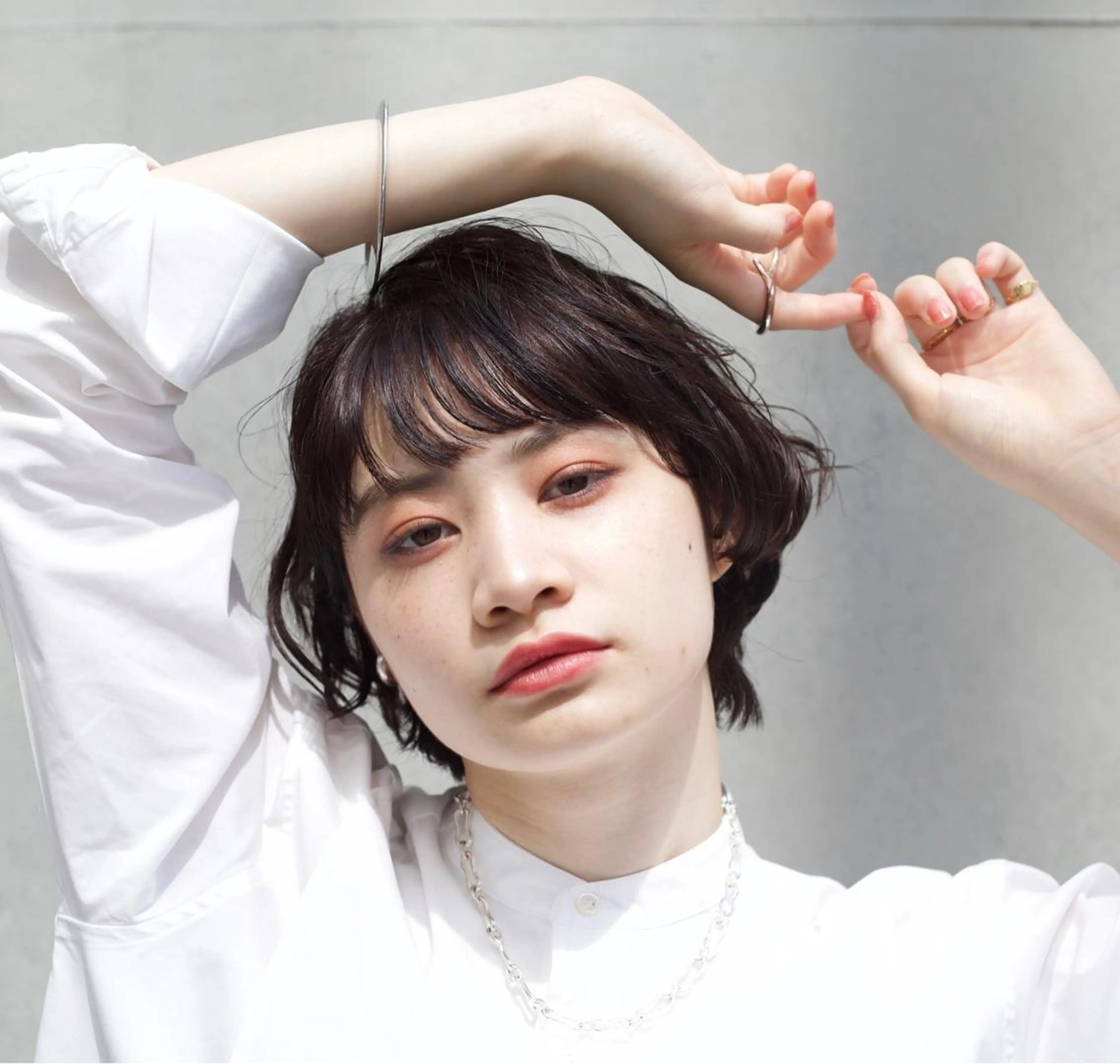 ショート 丸みショート ショートヘア ボブ/ショート/縮毛 /レイヤー/内山翔太のヘアスタイル