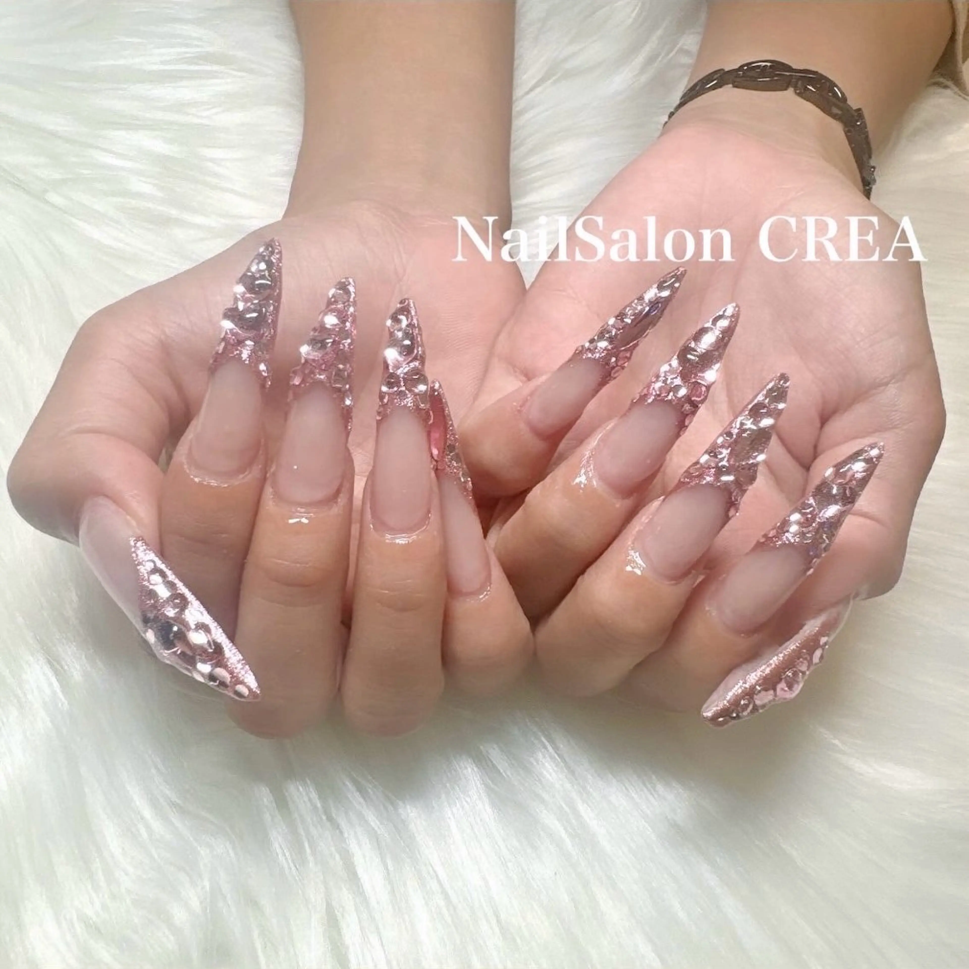 ネイル ロングネイル ハンドネイル NailSalon CREAのネイルデザイン