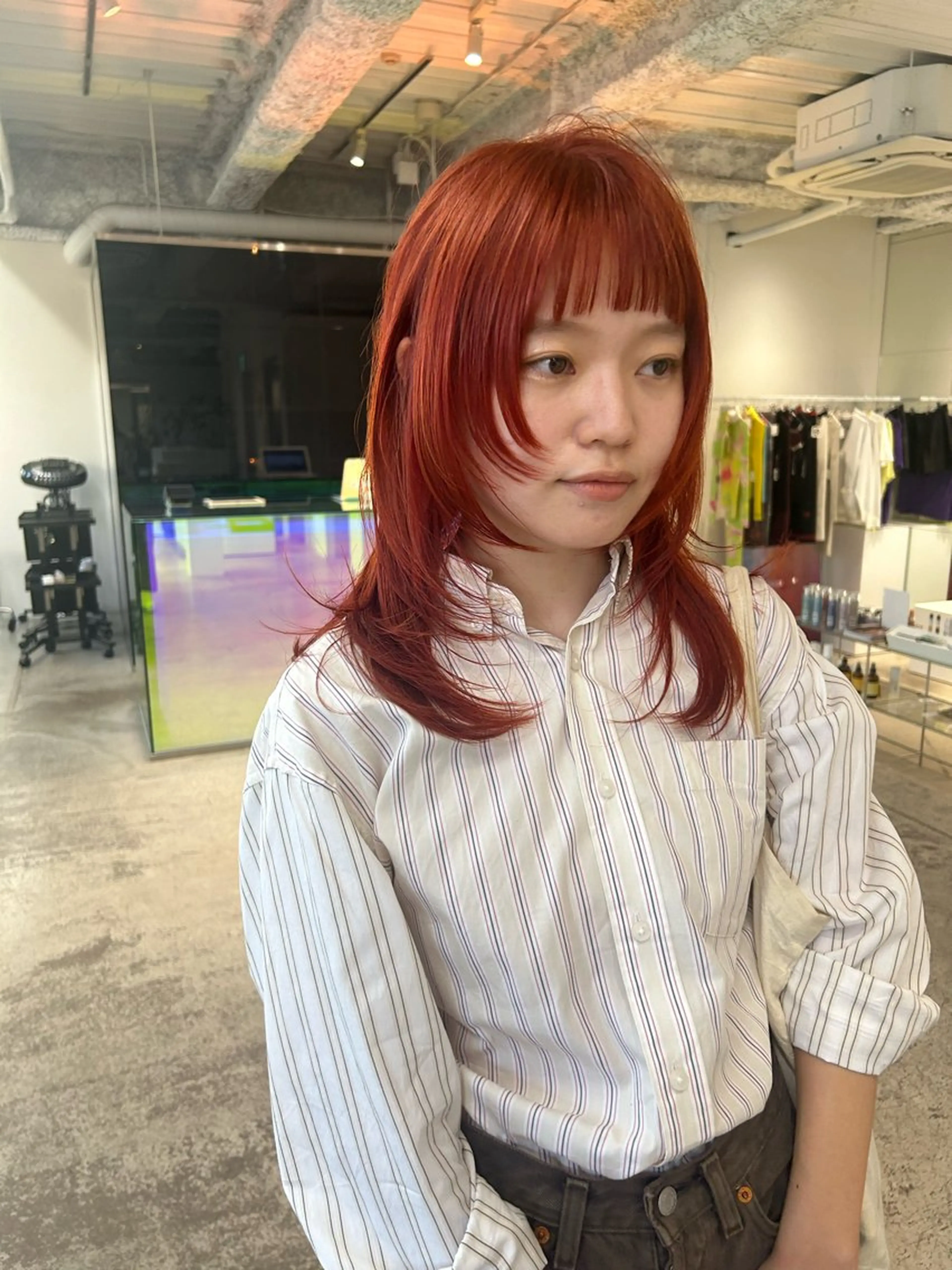 ミディアム ヘアカラー STAN WOOD所属・似合わせcut 🔥yutakaのヘアスタイル