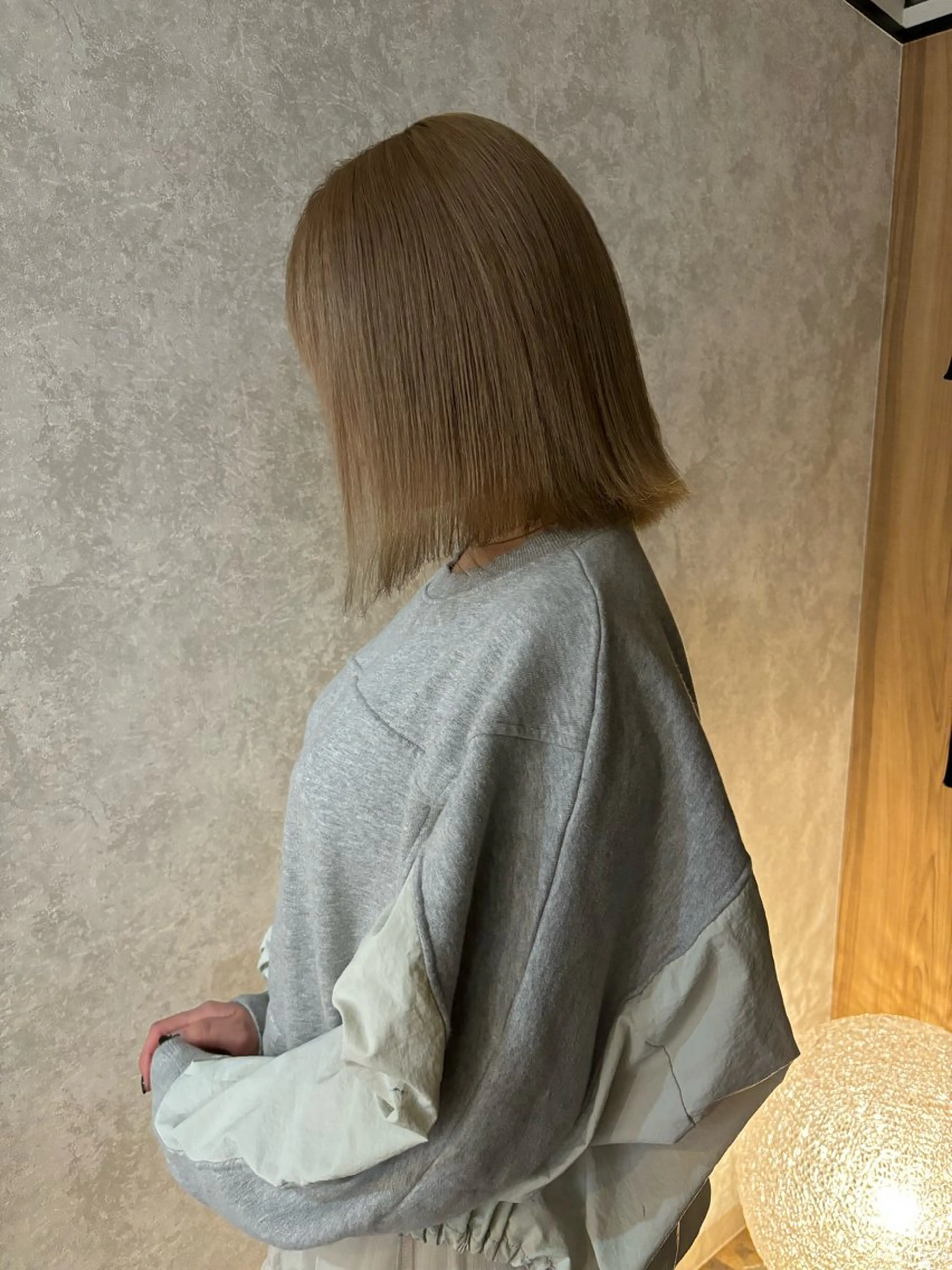 ショート カラー グレージュ 林　蓮 /レイヤー/ボブのヘアスタイル