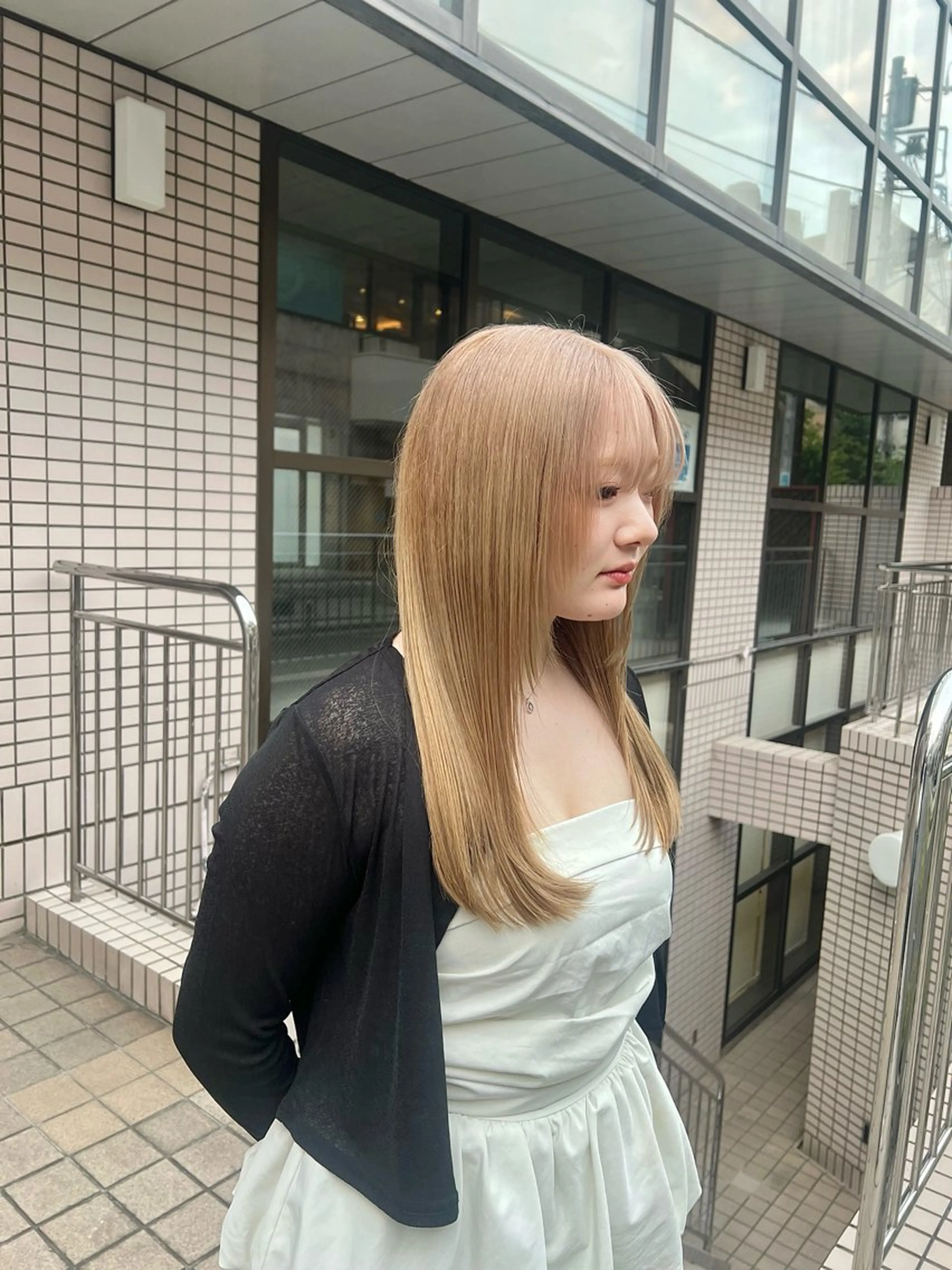 ロング カラー カット ヘアカラー トリートメント ハイトーン/透明感 🔅KANTAのヘアスタイル
