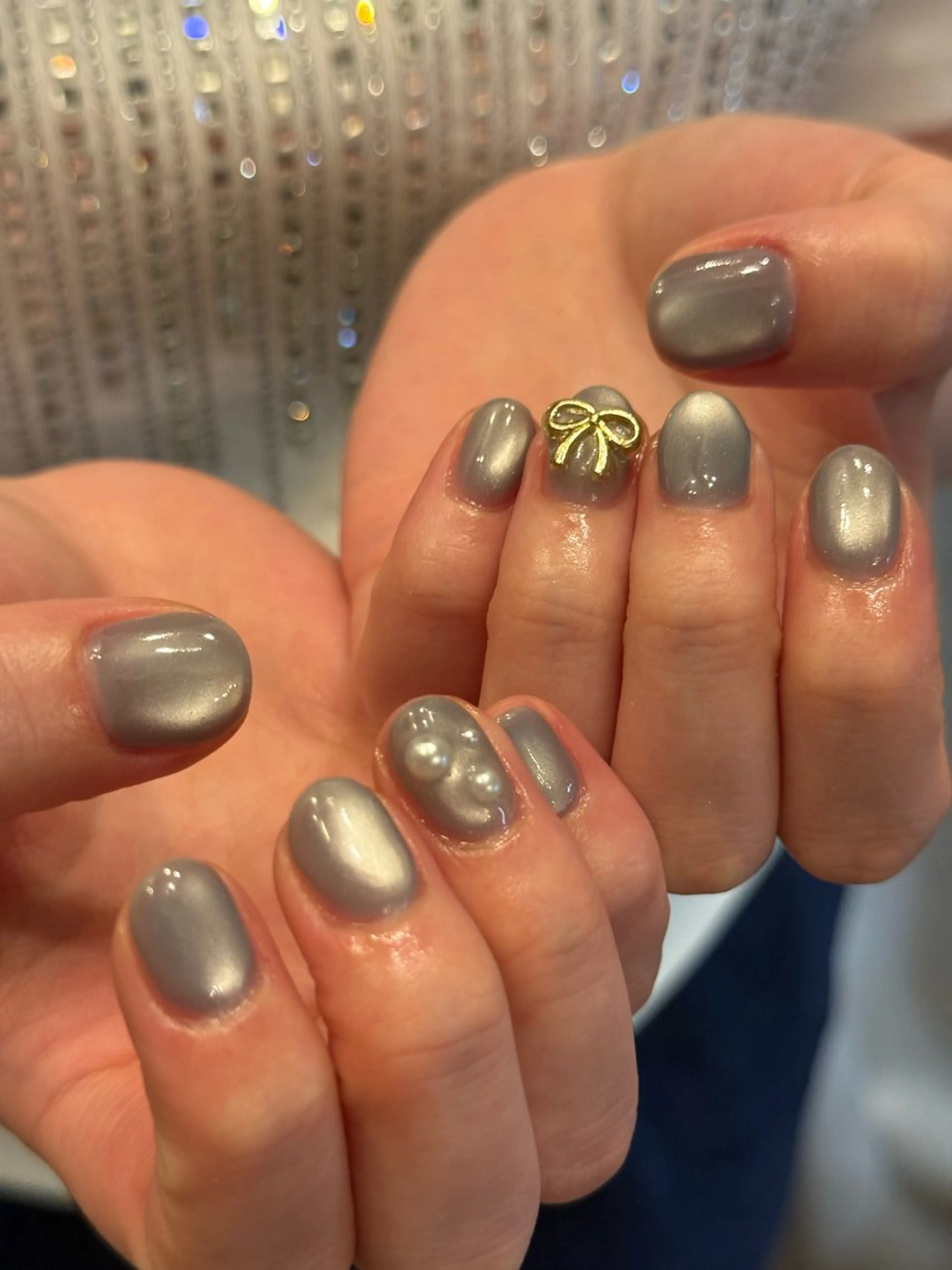 ネイル マグネットネイル マグネットワンカラー ワンカラーネイル filonnail asukaのネイルデザイン