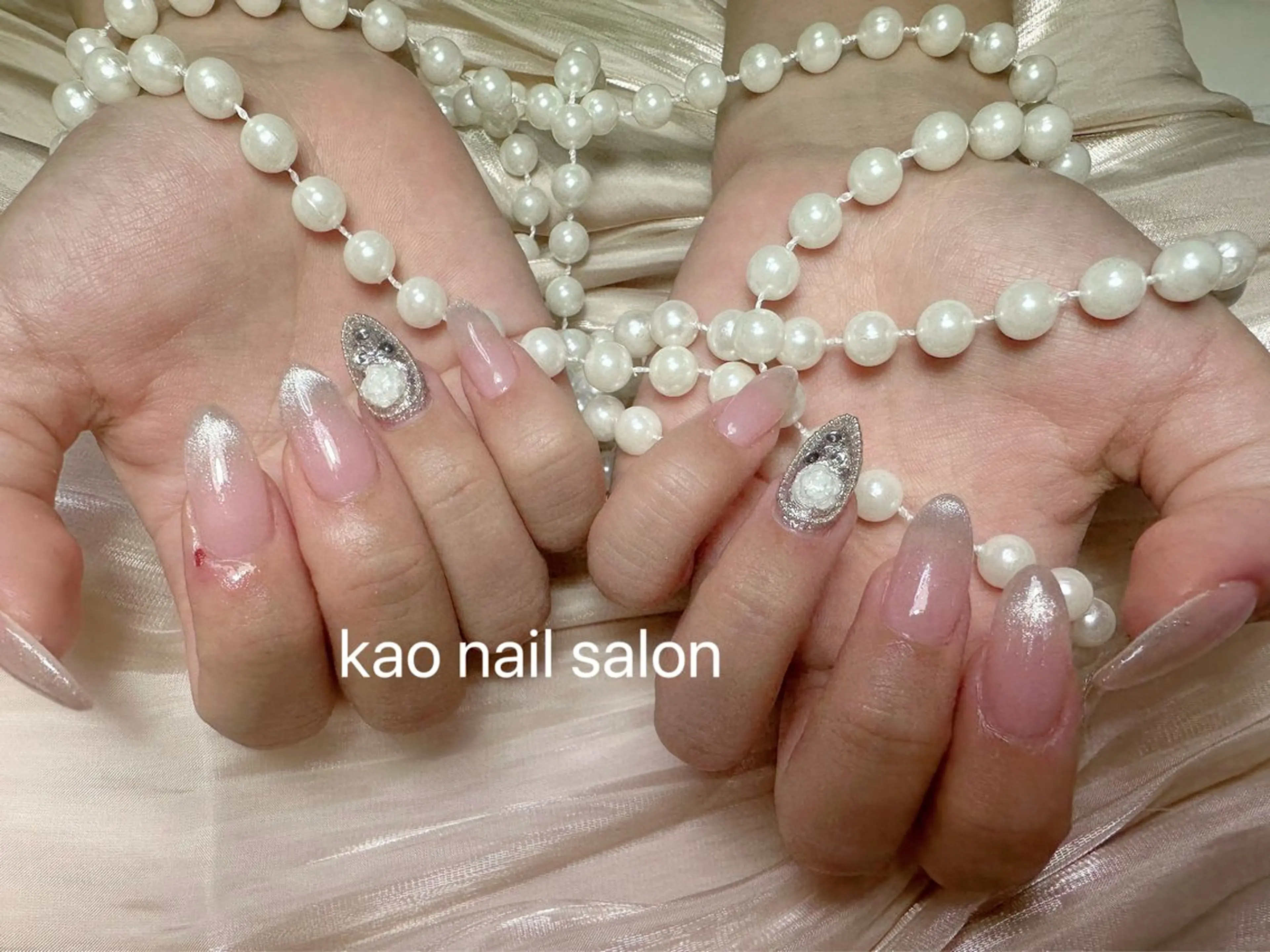ネイル kao nail マグネット/長さだしのネイルデザイン