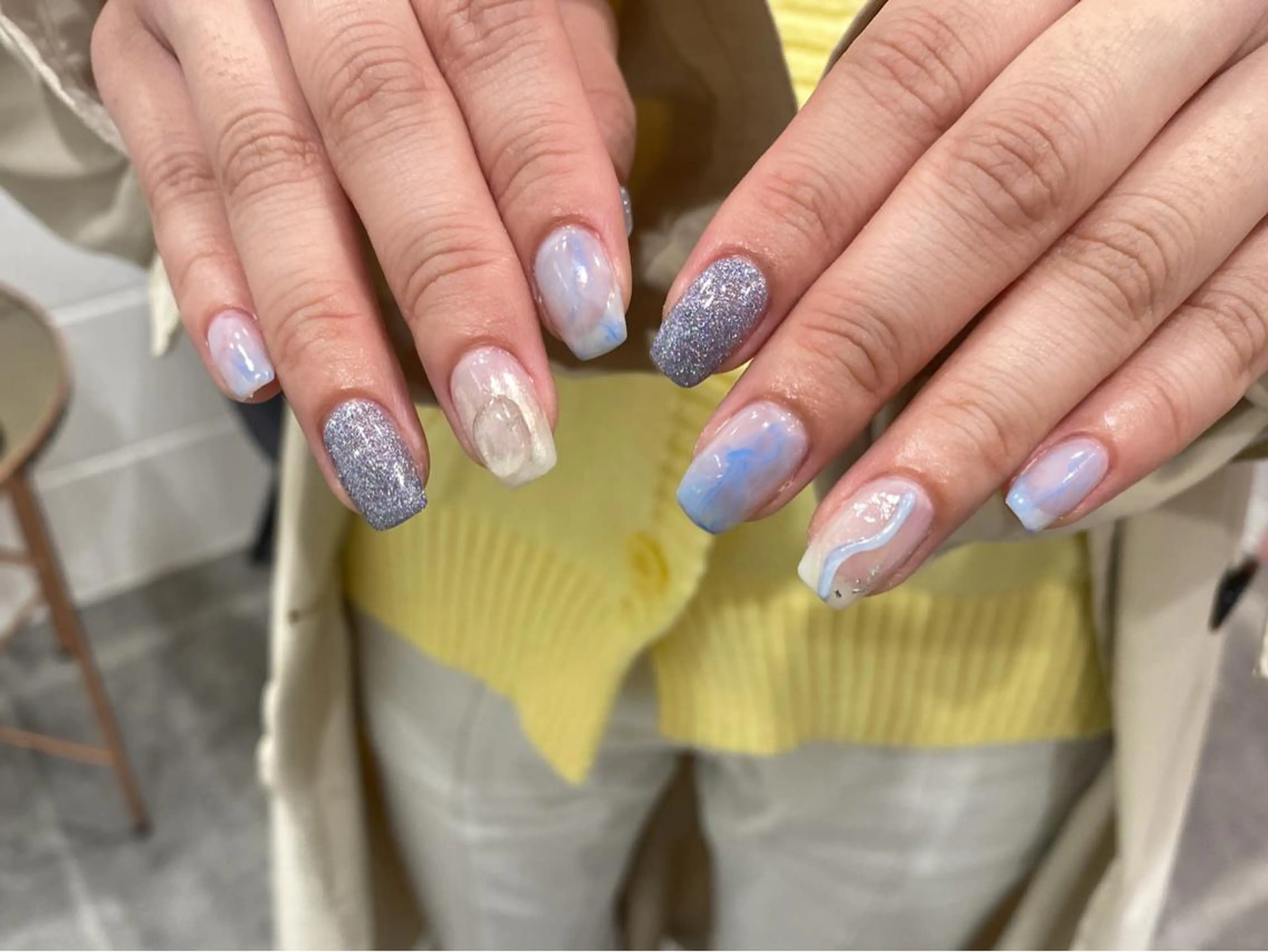 ネイル ハンドネイル NINEnami ニュアンスネイルのネイルデザイン