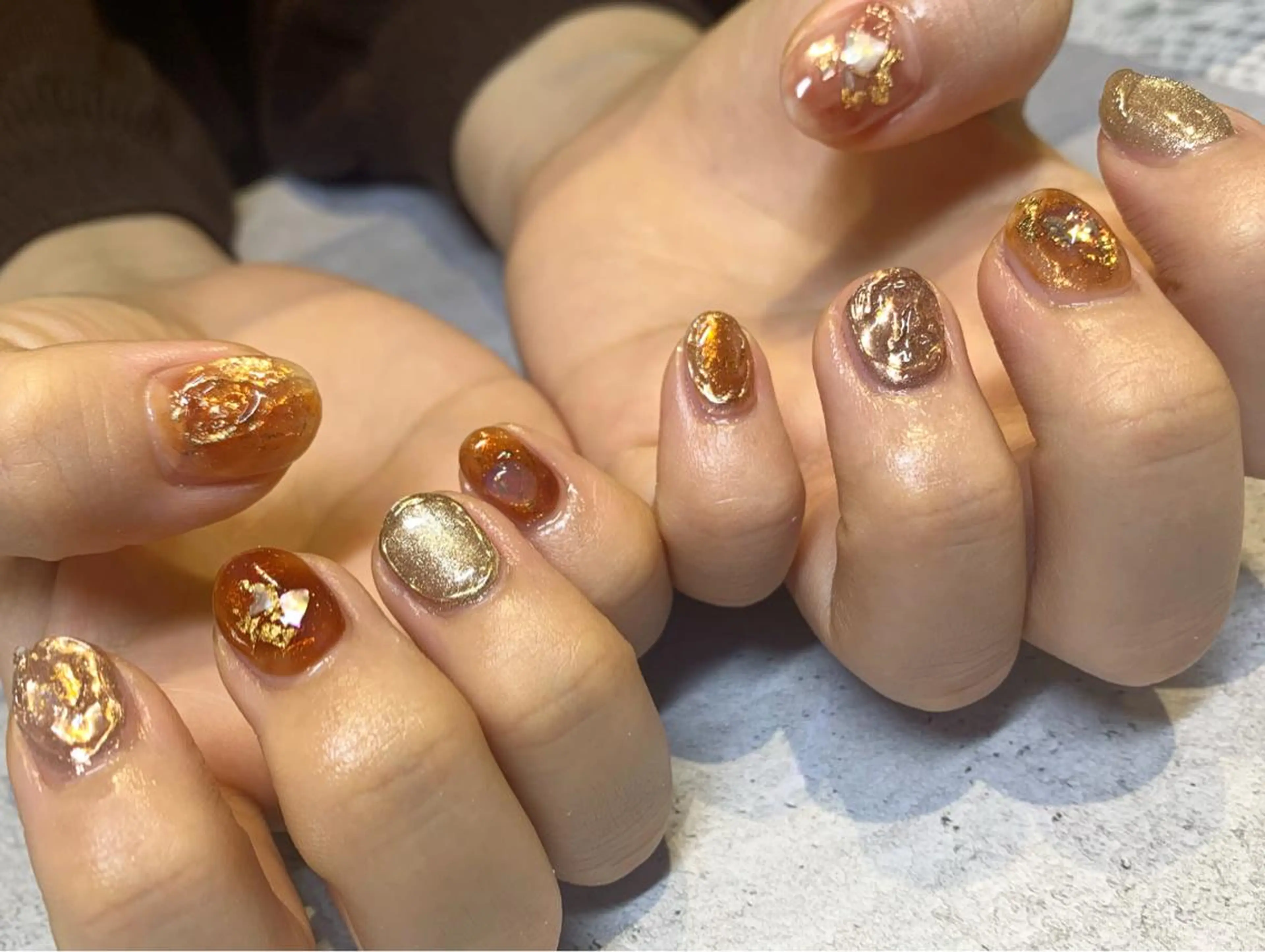 ネイル オレンジ nail＊ runa🌻のネイルデザイン